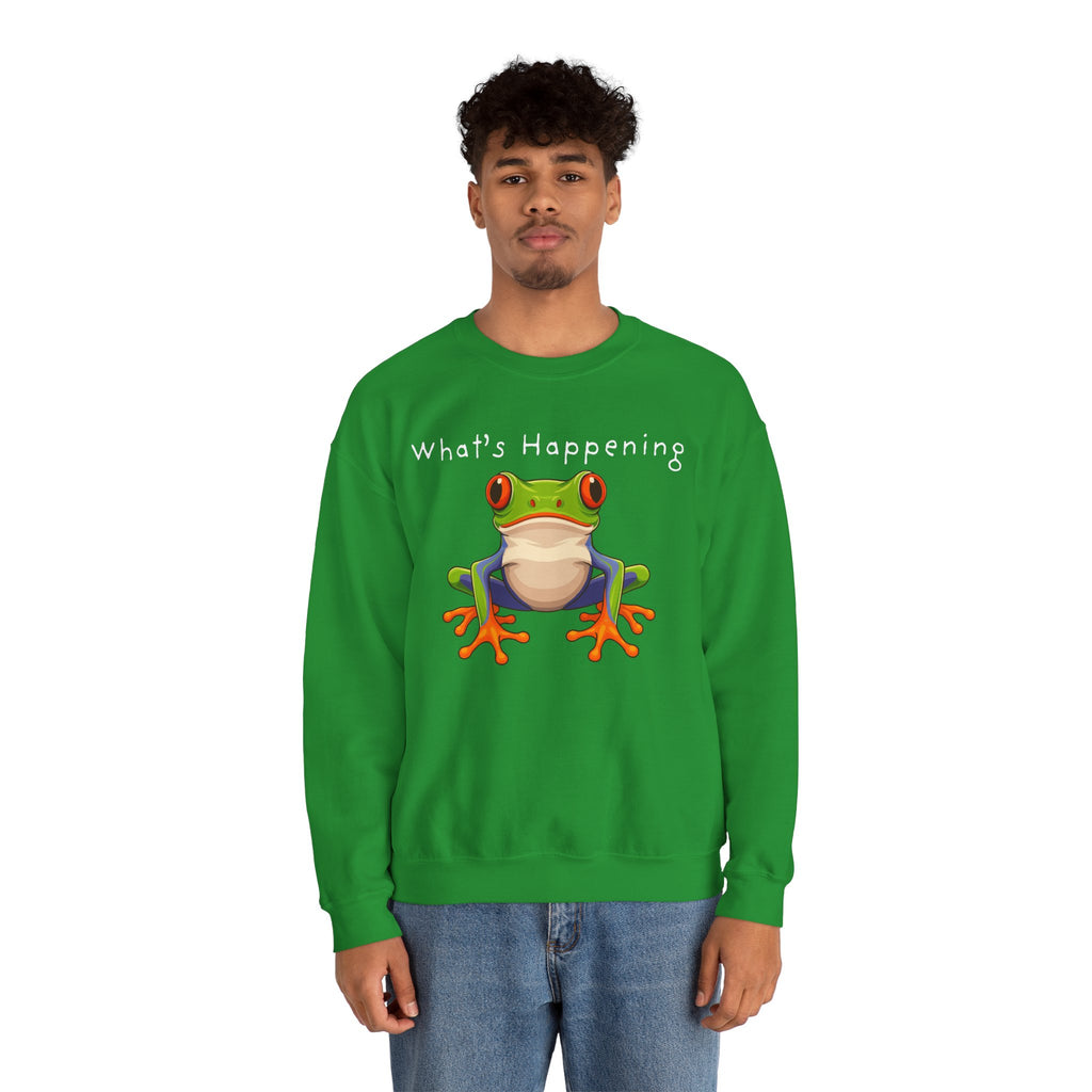 What's Happening Frog Crewneck Sweatshirt