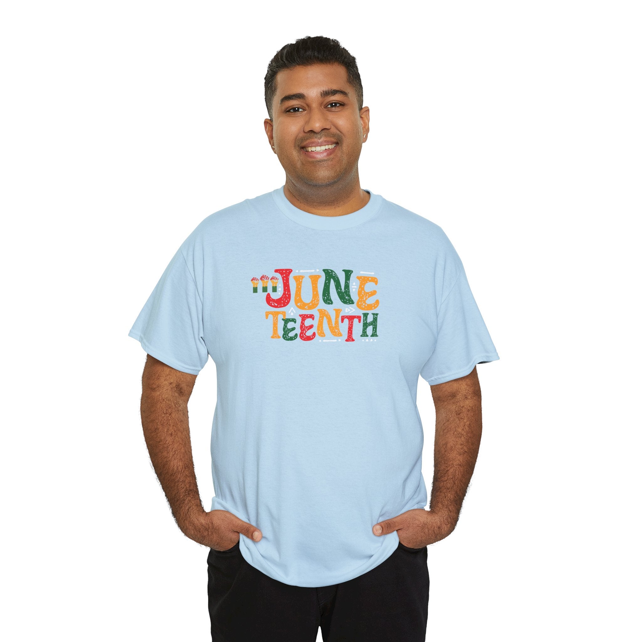 Juneteenth Graphic T-Shirt — Colorful Retro "Juneteenth" Tee (Jun 19 Celebration)