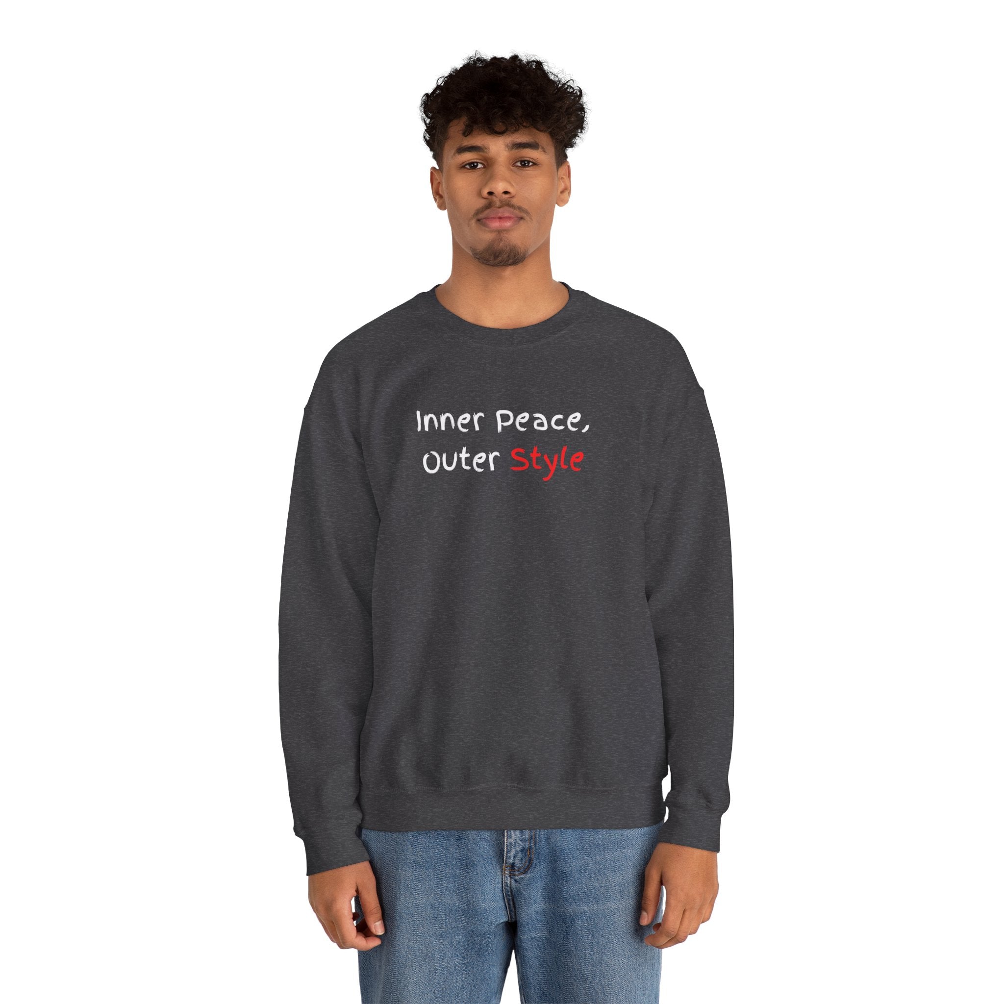 Crewneck Sweatshirt "Style" Minimalist Pink Script – Casual Everyday Fashion