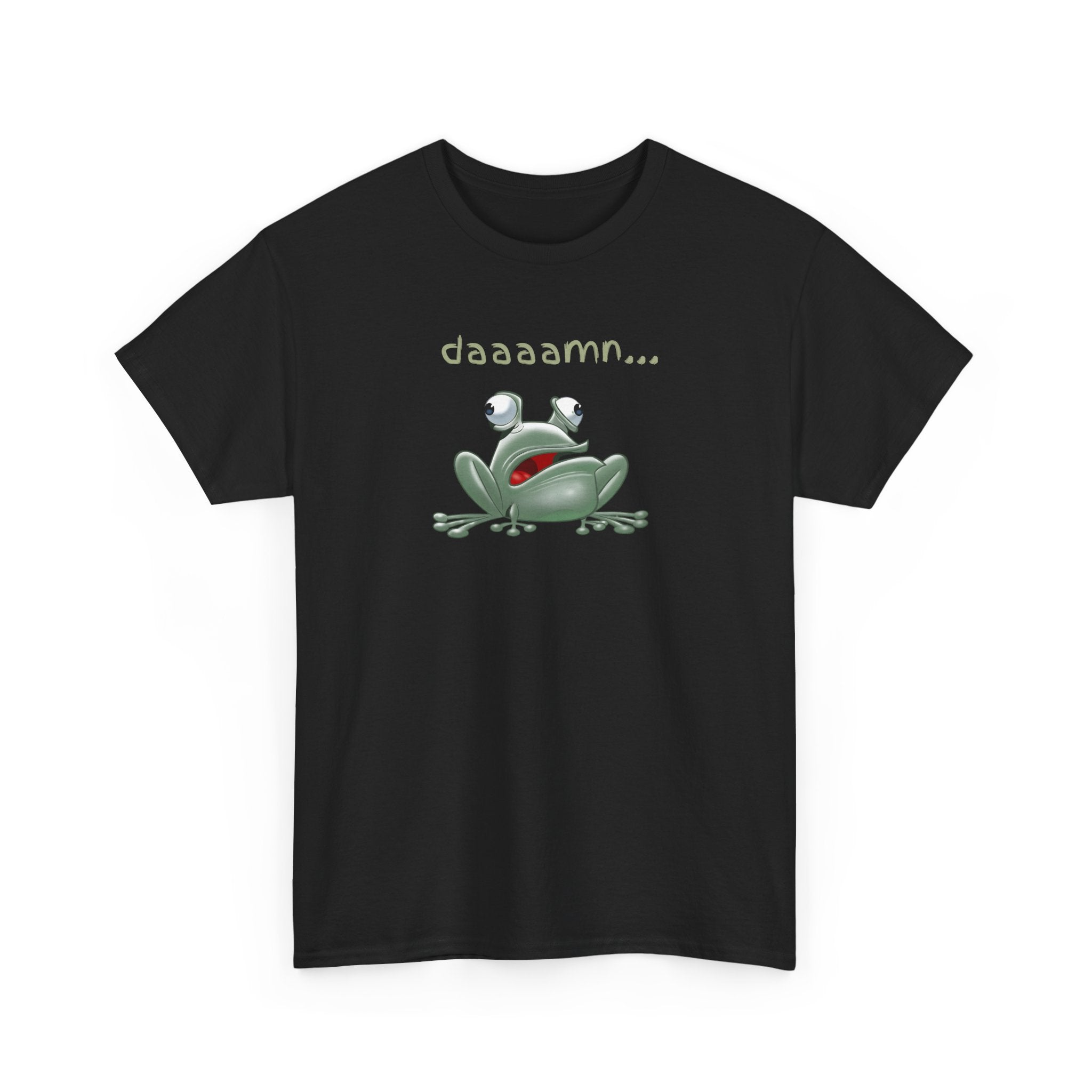 Frog "daaaamn..." T-Shirt — Funny Relaxed Frog Graphic Tee
