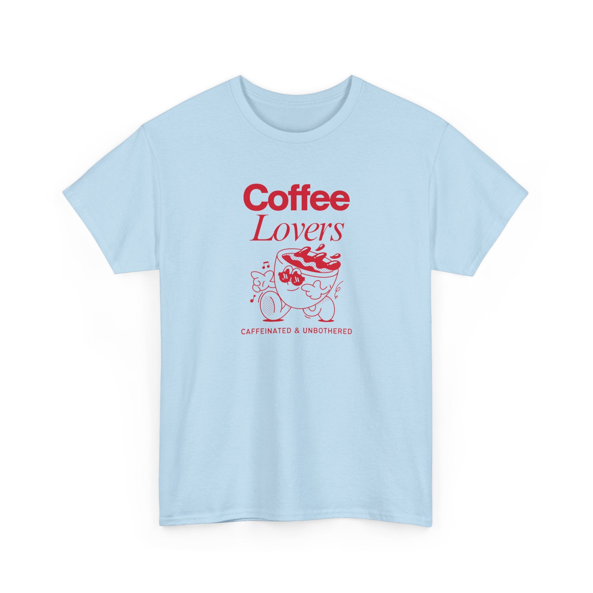 Coffee Lovers T-Shirt — Cute Red Coffee Cup Graphic Tee