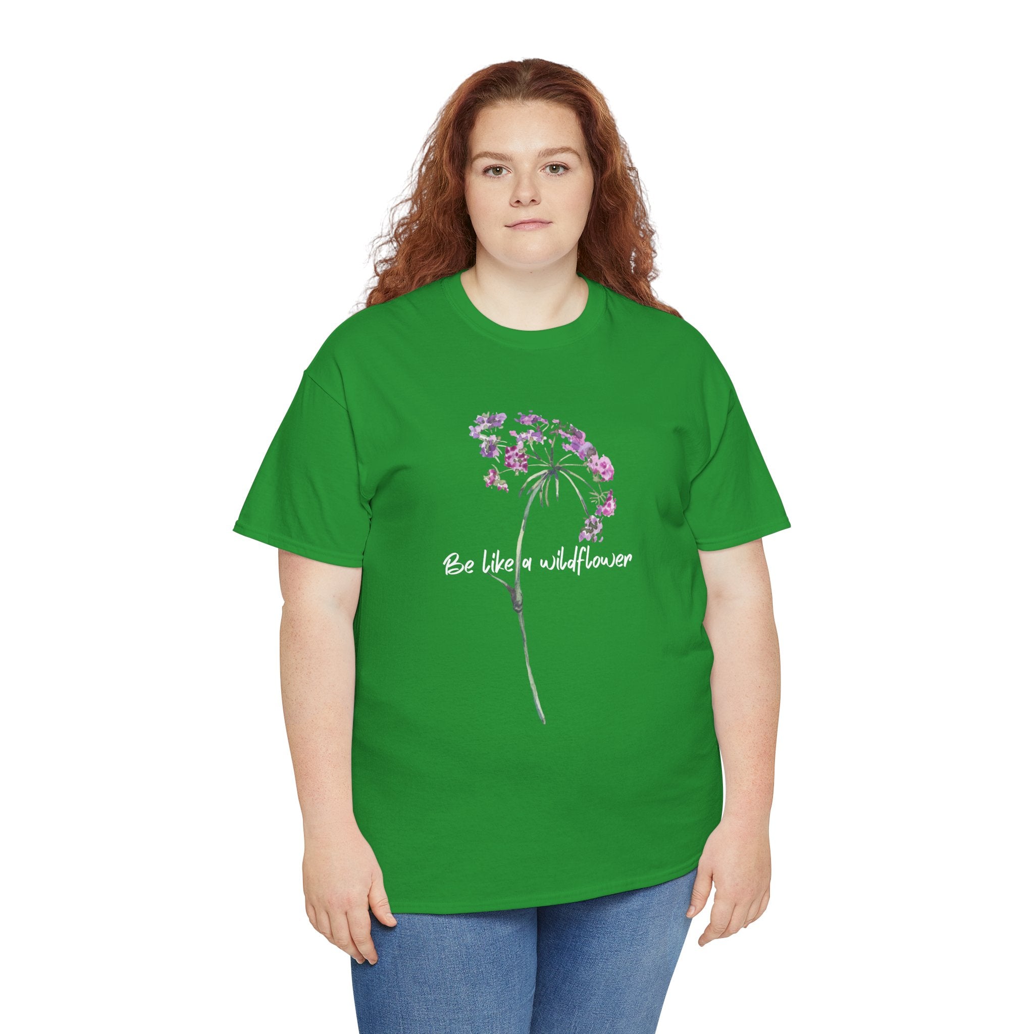 Wildflower Tee — "Be Like a Wildflower" Floral Graphic T-Shirt