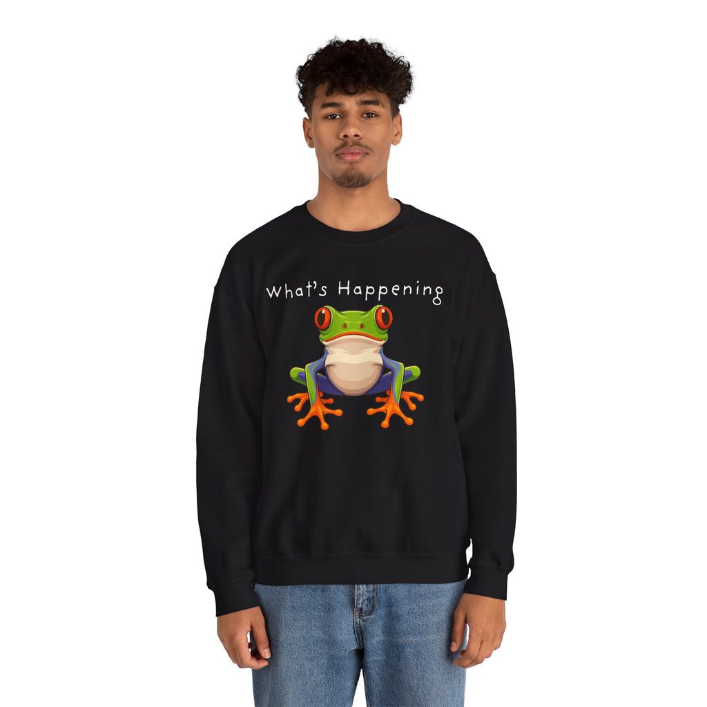 What's Happening Frog Crewneck Sweatshirt