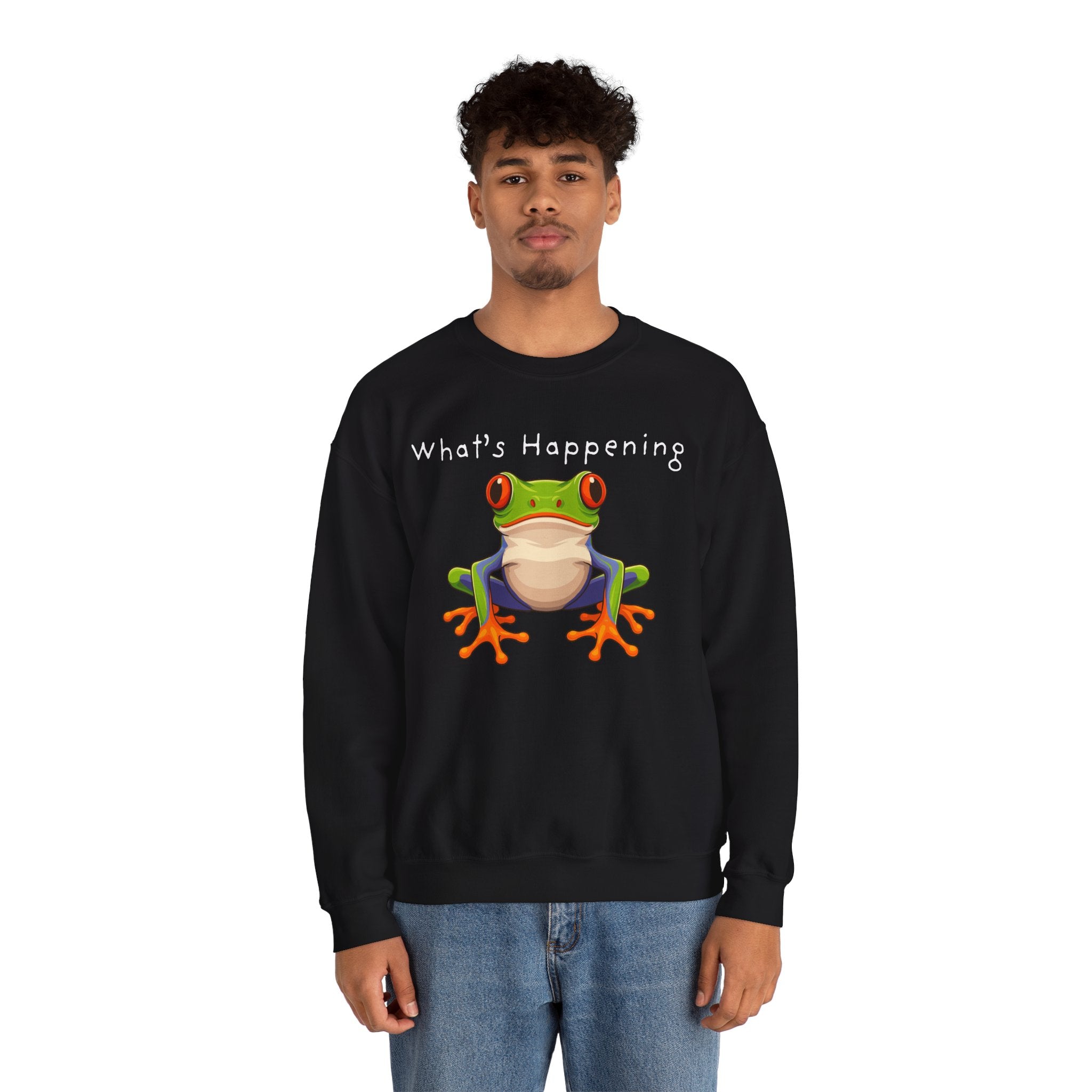 What's Happening Frog Crewneck Sweatshirt