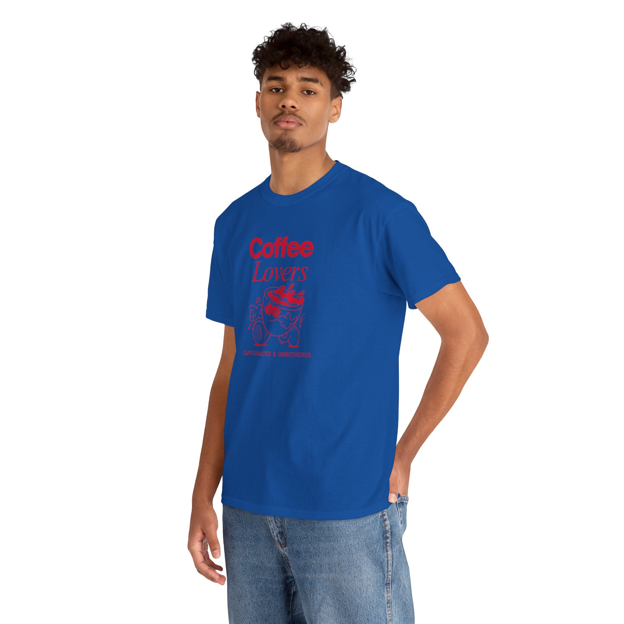 Coffee Lovers T-Shirt — Cute Red Coffee Cup Graphic Tee