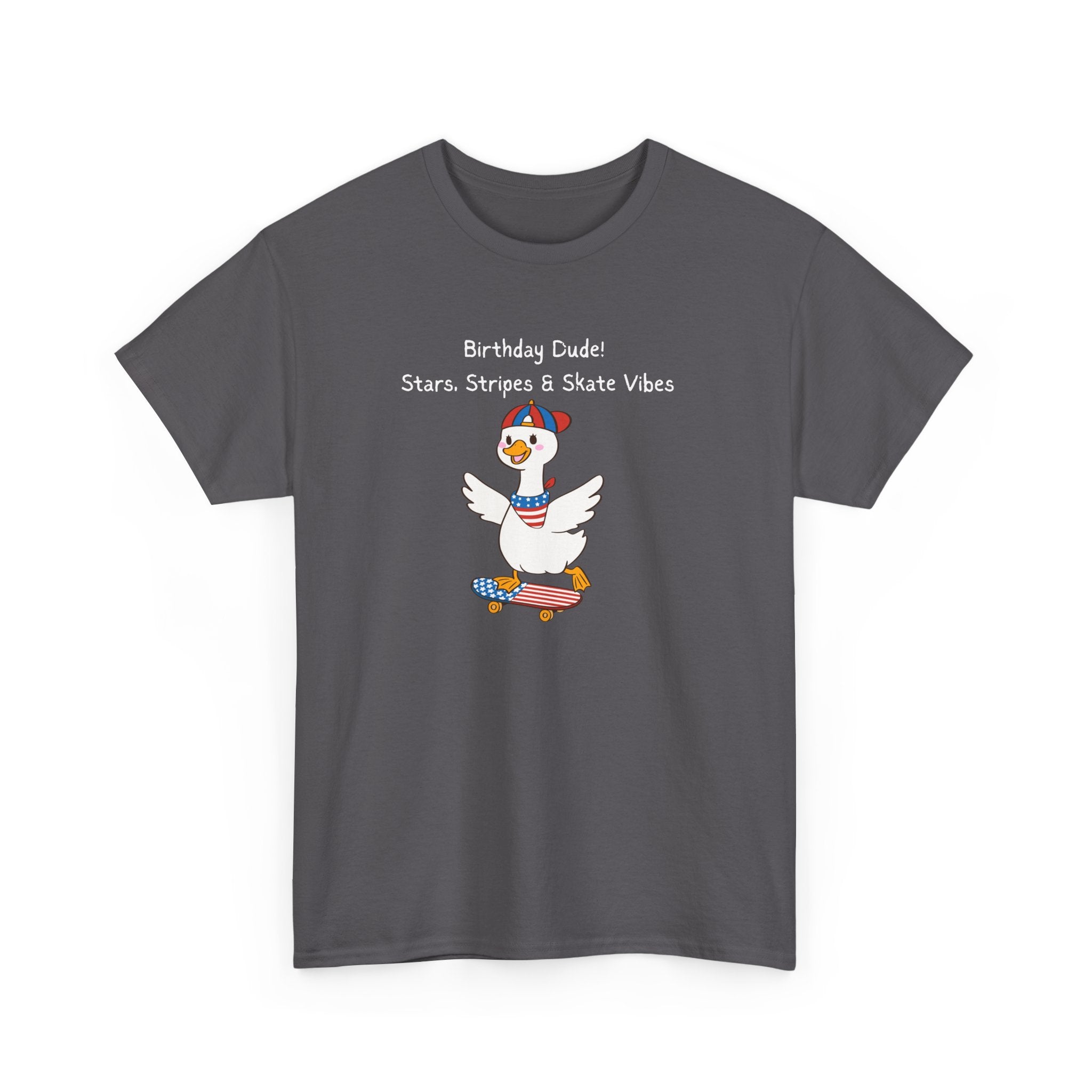 Birthday Dude! Stars, Stripes & Skate Vibes Tee