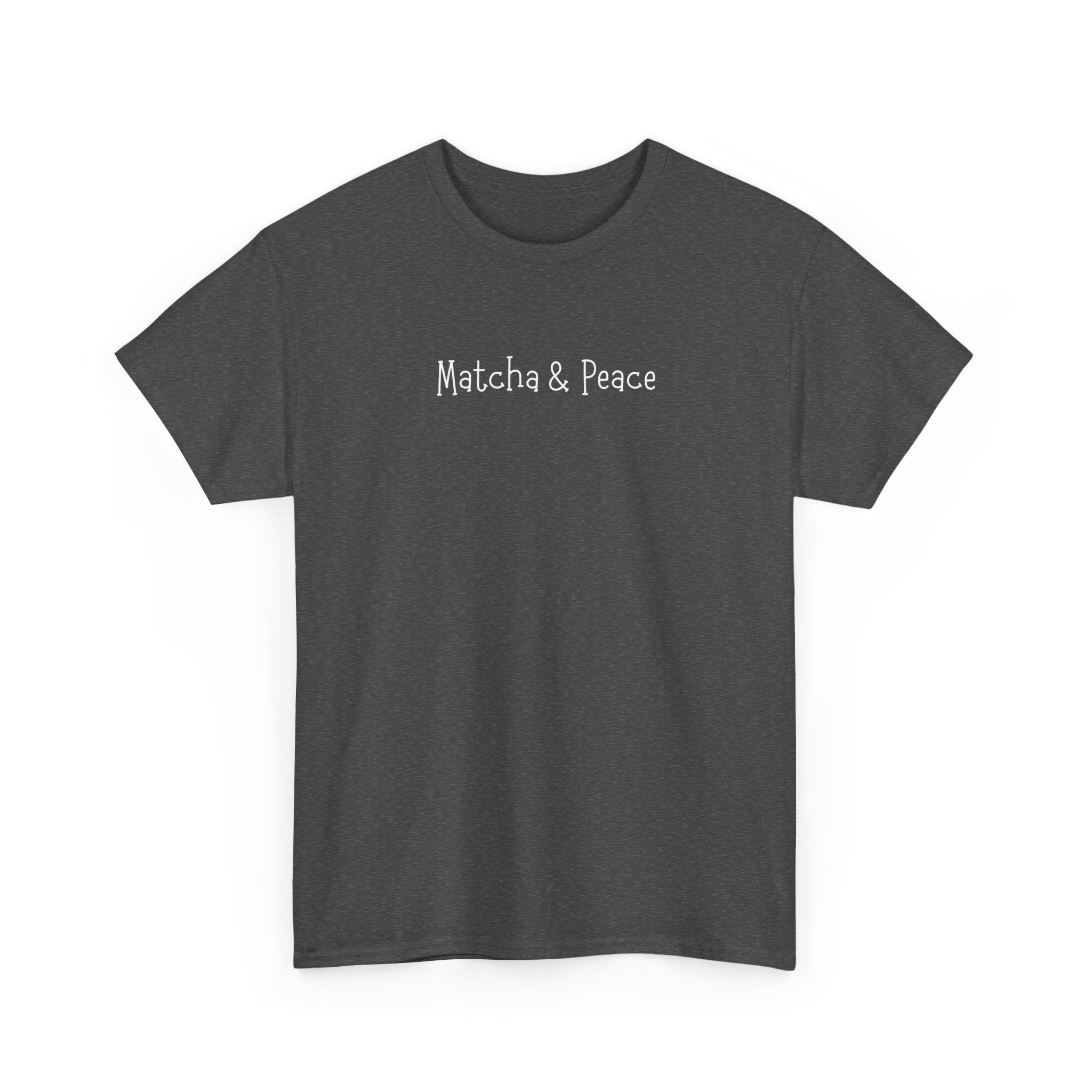 Matcha & Peace Tee — Minimalist Tea Lover Shirt