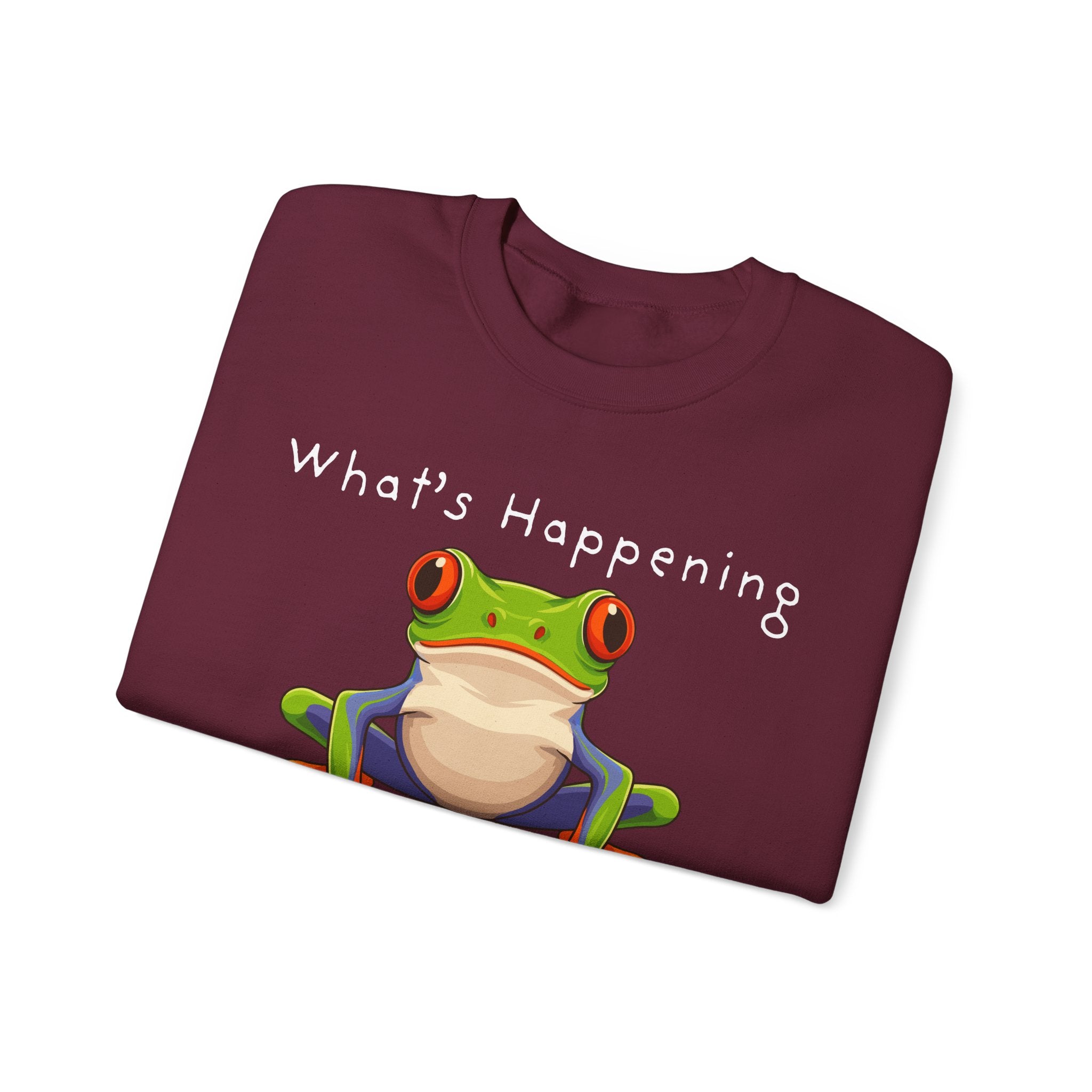 What's Happening Frog Crewneck Sweatshirt