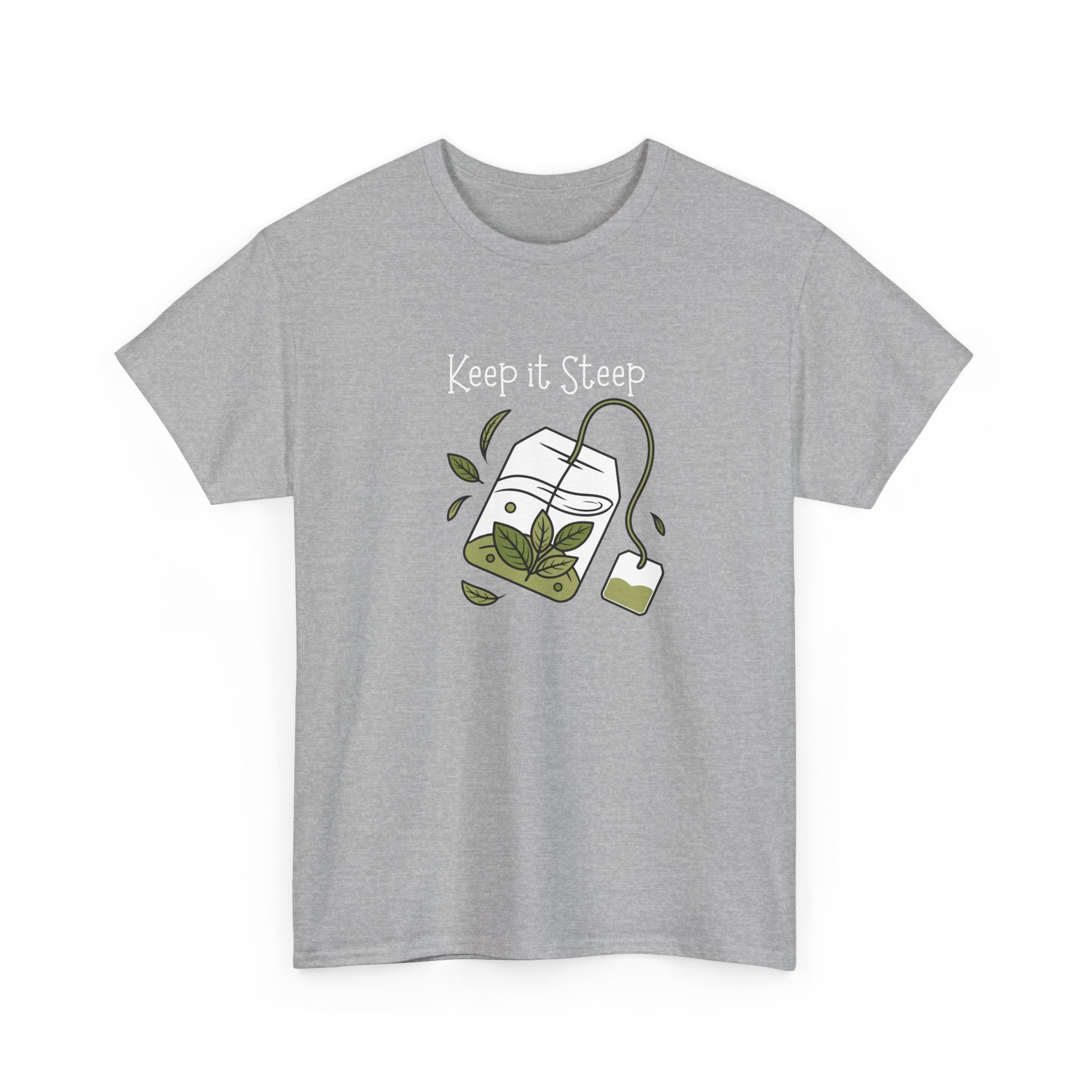 Keep It Steep Tea T-Shirt — Cute Tea Bag Graphic Tee for Tea Lovers