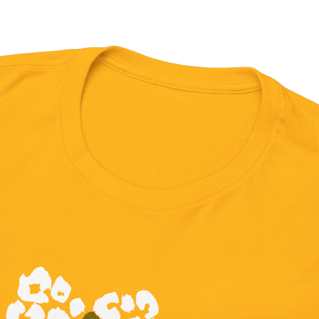 Leopard Heart Graphic Tee — Two-Tone Animal Print Heart T-Shirt