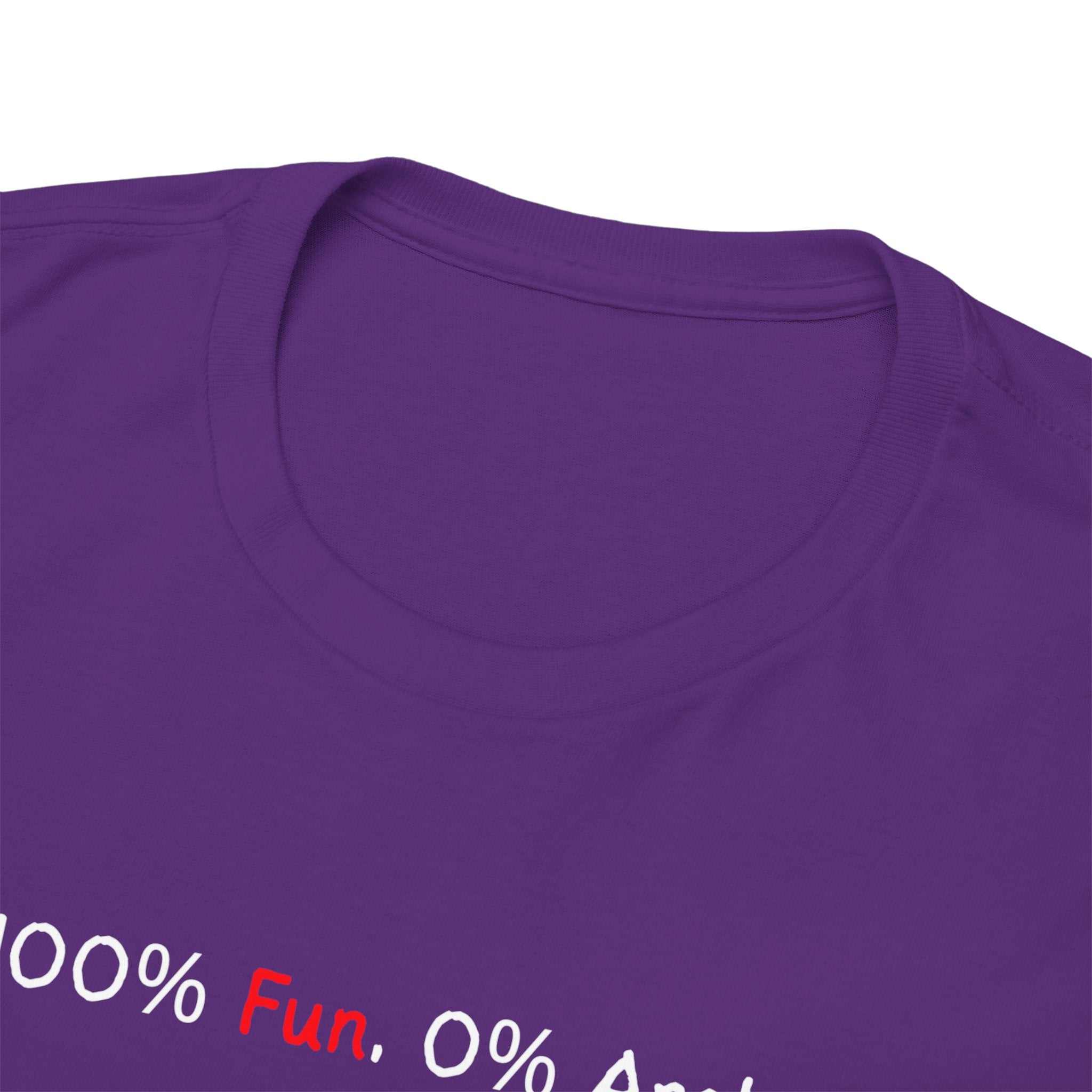 T‑Shirt — “100% Me. 0% Apologies.” Minimalist Graphic Tee