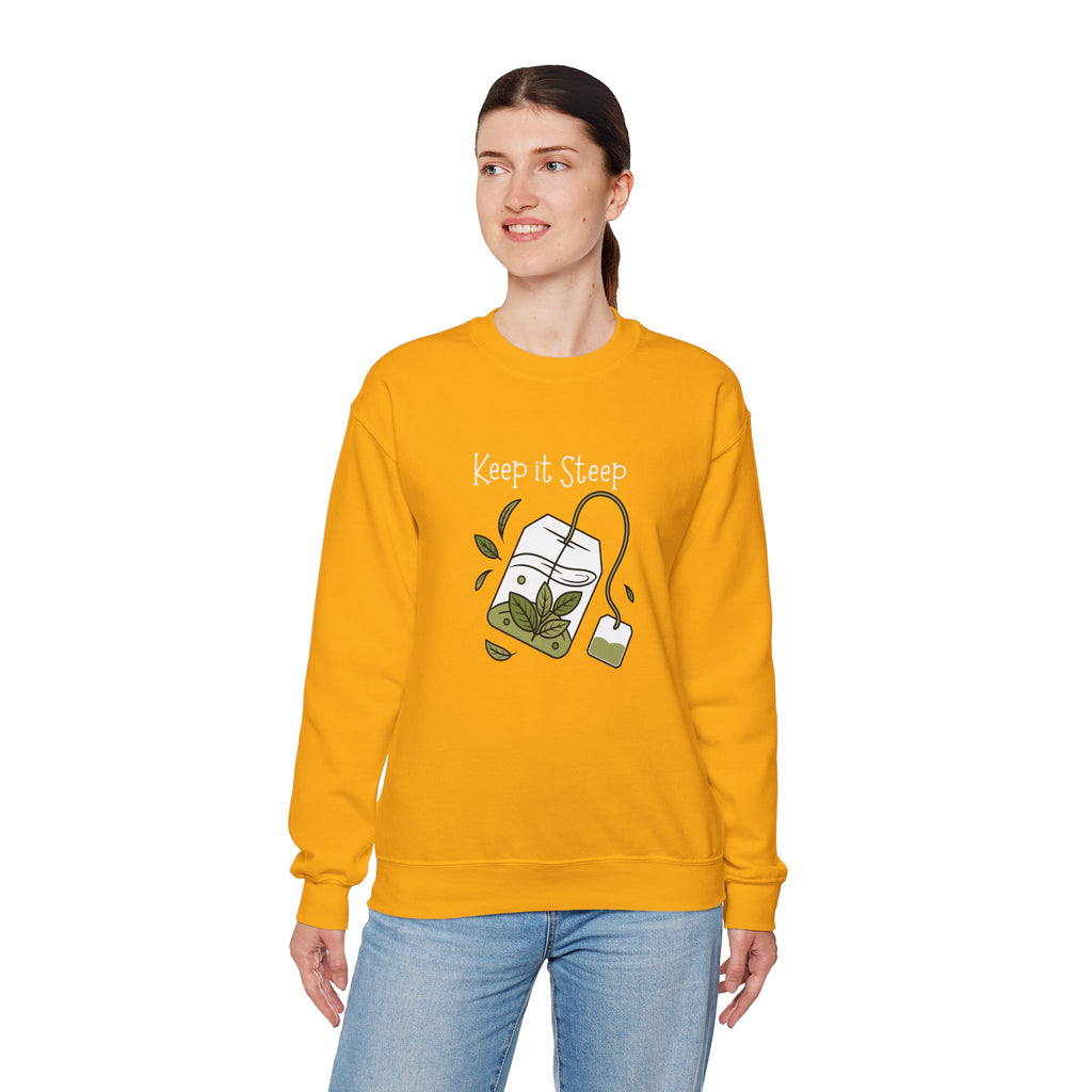Crewneck Sweatshirt — Herbal Tea Bag Illustration | Cozy Botanical Gift