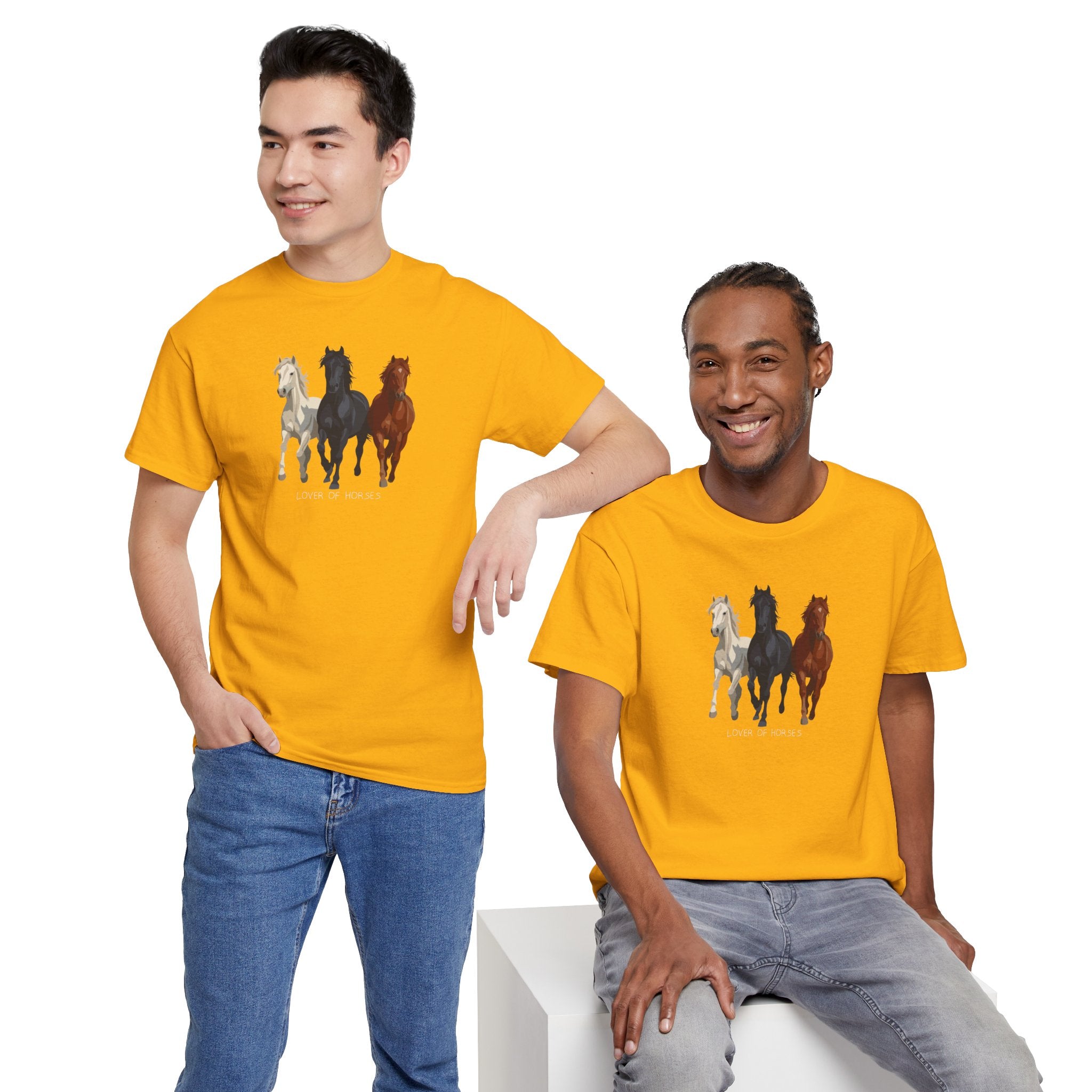 T-Shirt — Three Horses 'Love is Love' Pride Graphic Tee