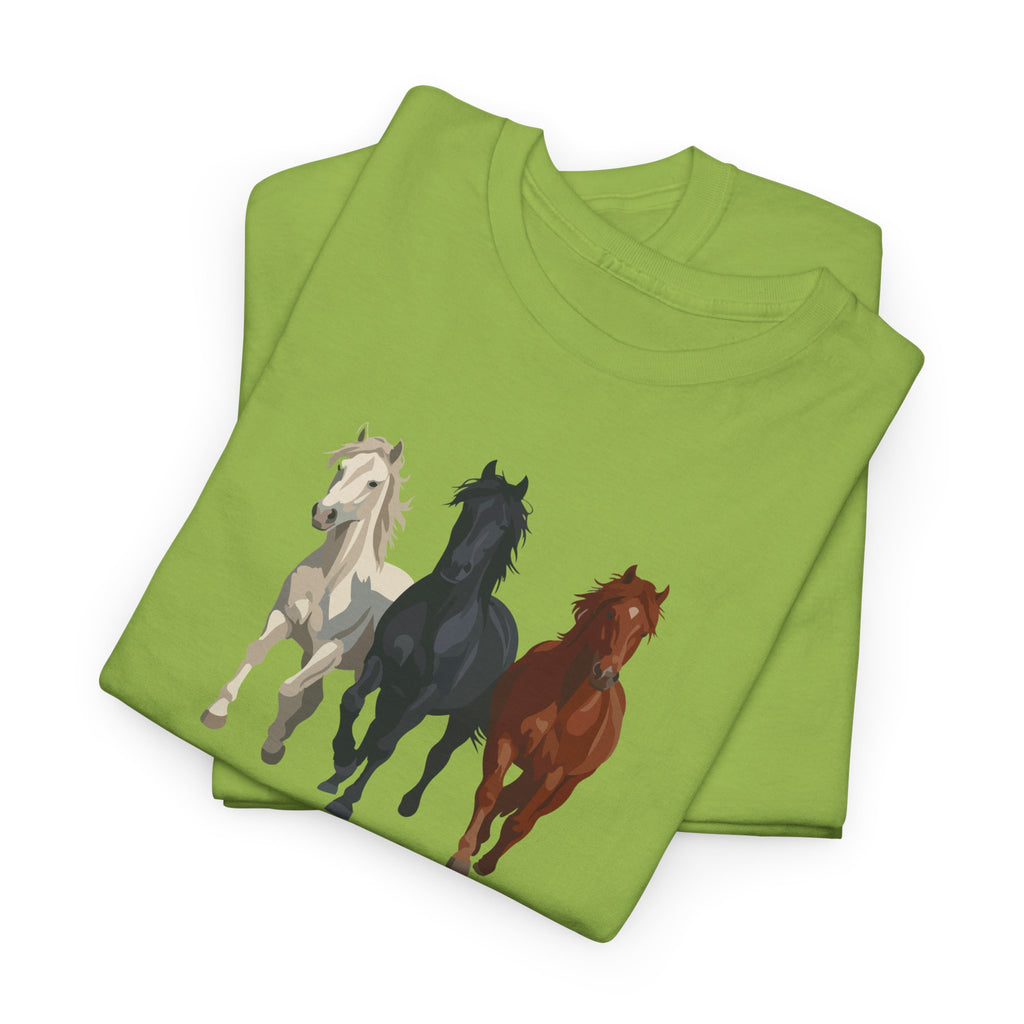 T-Shirt — Three Horses 'Love is Love' Pride Graphic Tee