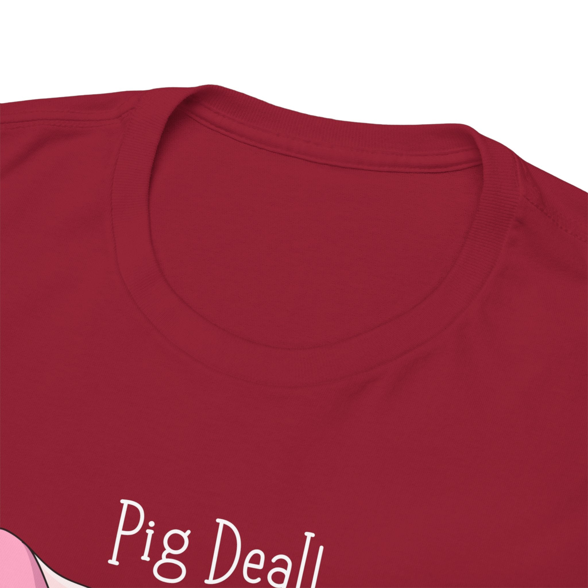 Pig Deal! Cute Angry Pig Graphic Tee — Funny Farm Animal T-Shirt