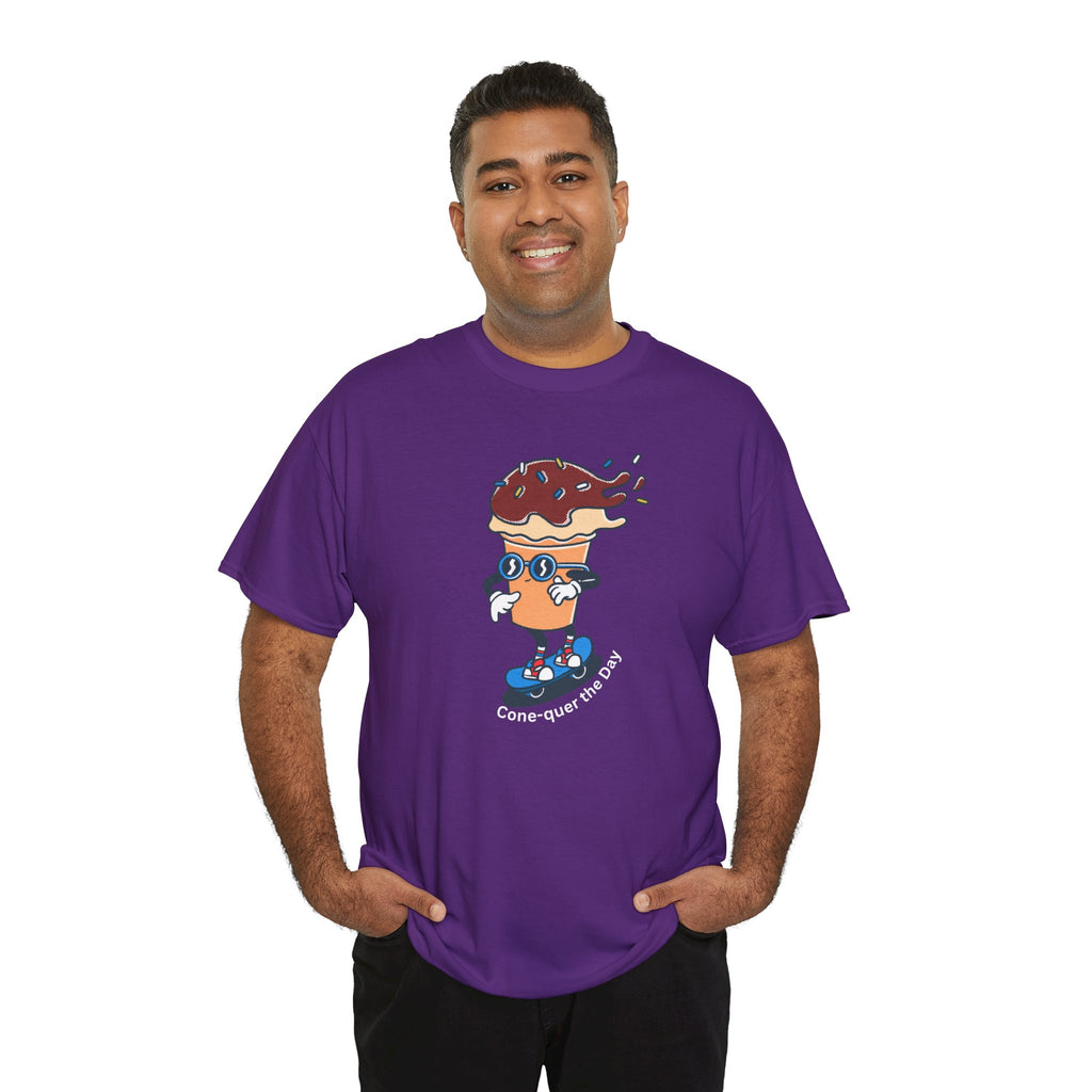 Donut Skateboard Cartoon Tee — "Can’t Stop Me" Graphic T-Shirt