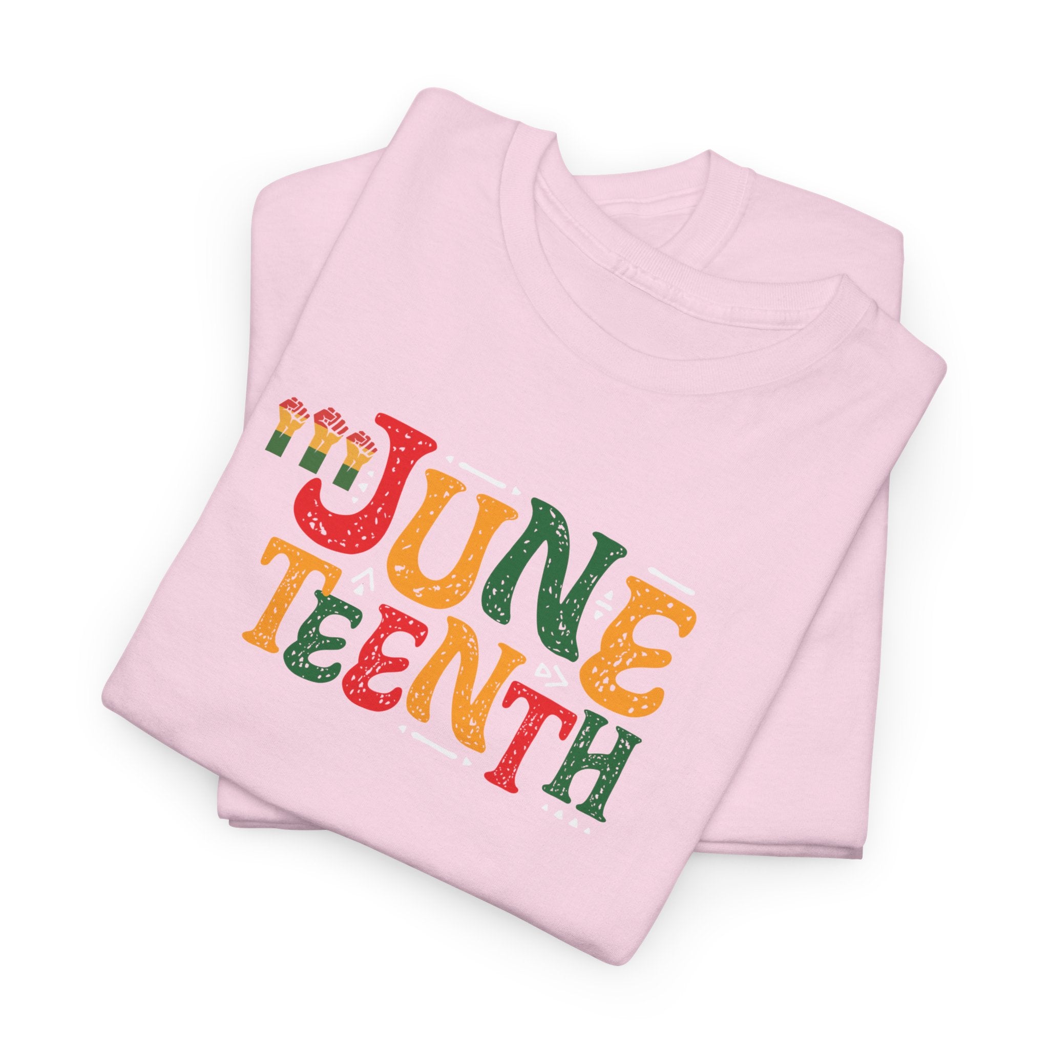 Juneteenth Graphic T-Shirt — Colorful Retro "Juneteenth" Tee (Jun 19 Celebration)