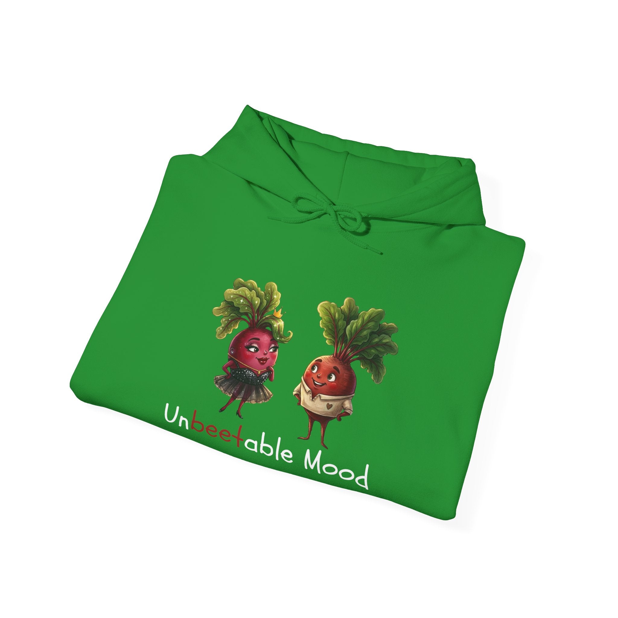 Radish 'Unbeetable Mood' Hoodie – Cute Veggie Couple Graphic Sweatshirt
