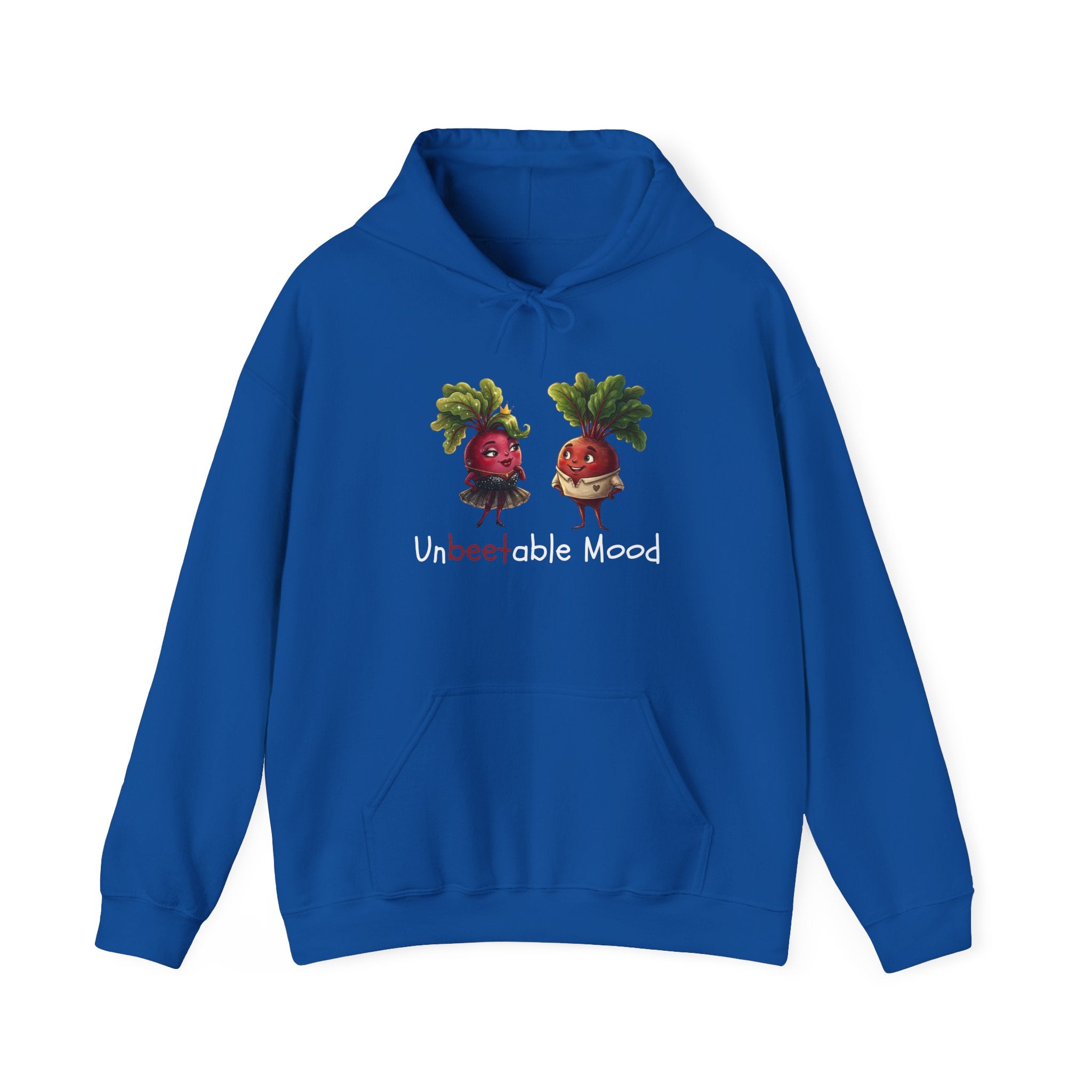 Radish 'Unbeetable Mood' Hoodie – Cute Veggie Couple Graphic Sweatshirt