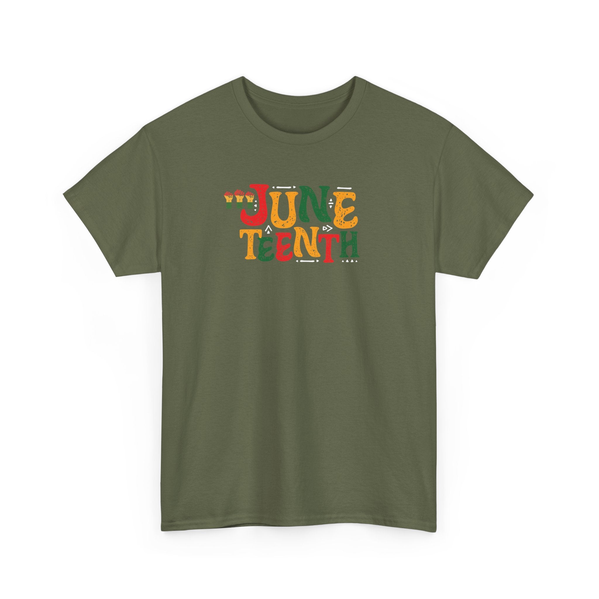 Juneteenth Graphic T-Shirt — Colorful Retro "Juneteenth" Tee (Jun 19 Celebration)