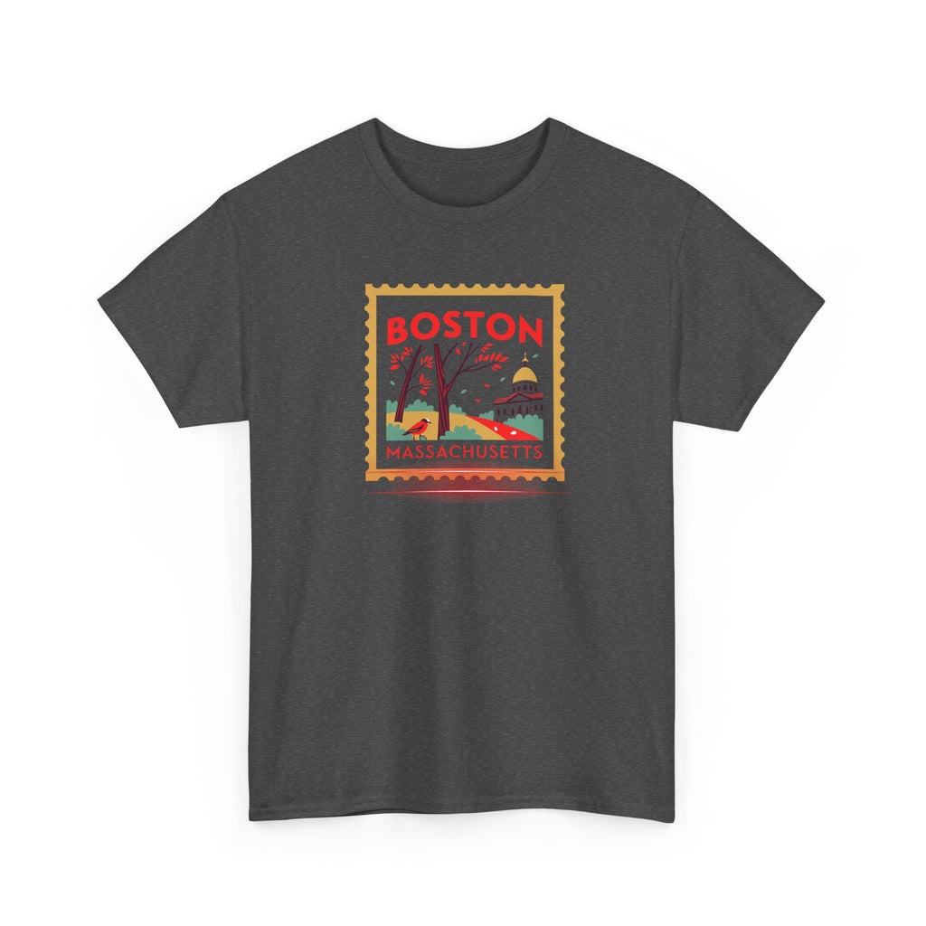 Boston Massachusetts Stamp Graphic Tee