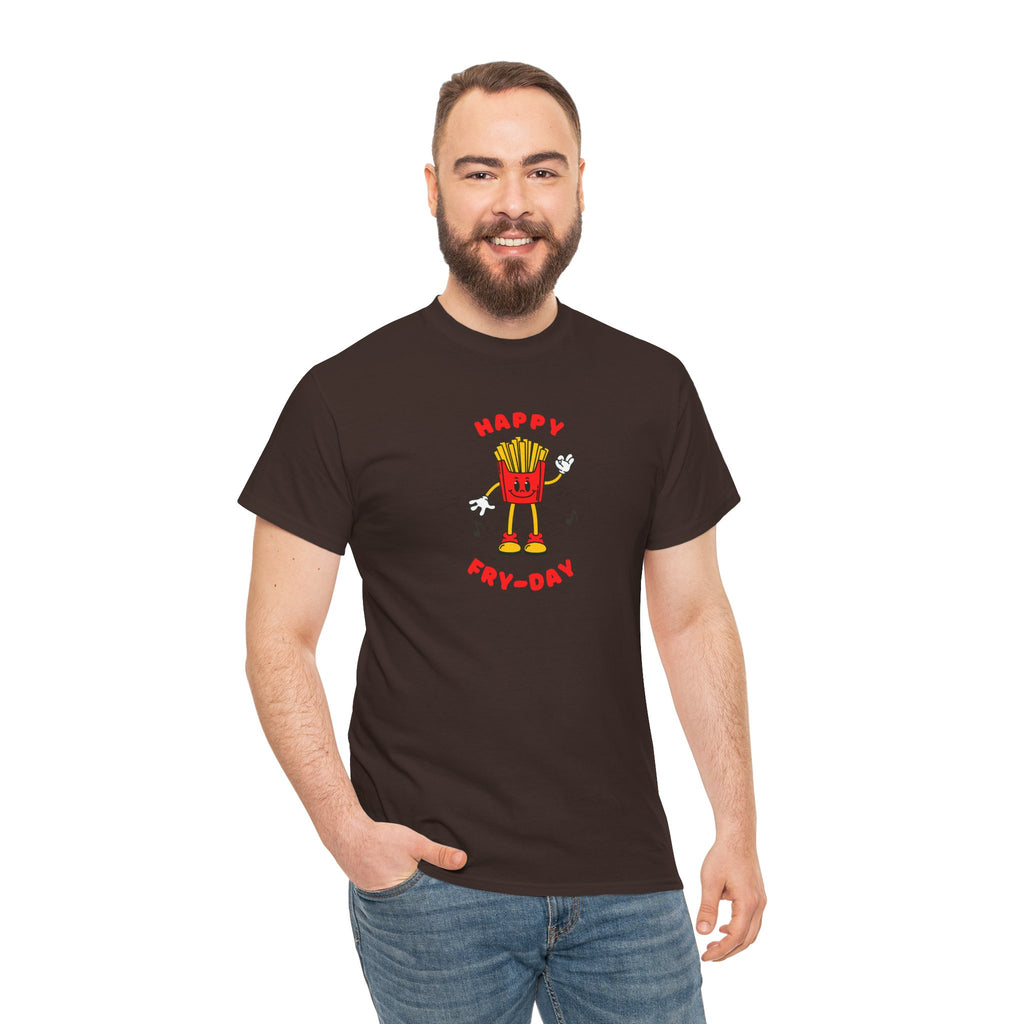 Happy Fry-Day T-Shirt — Cute Dancing Fries Graphic Tee
