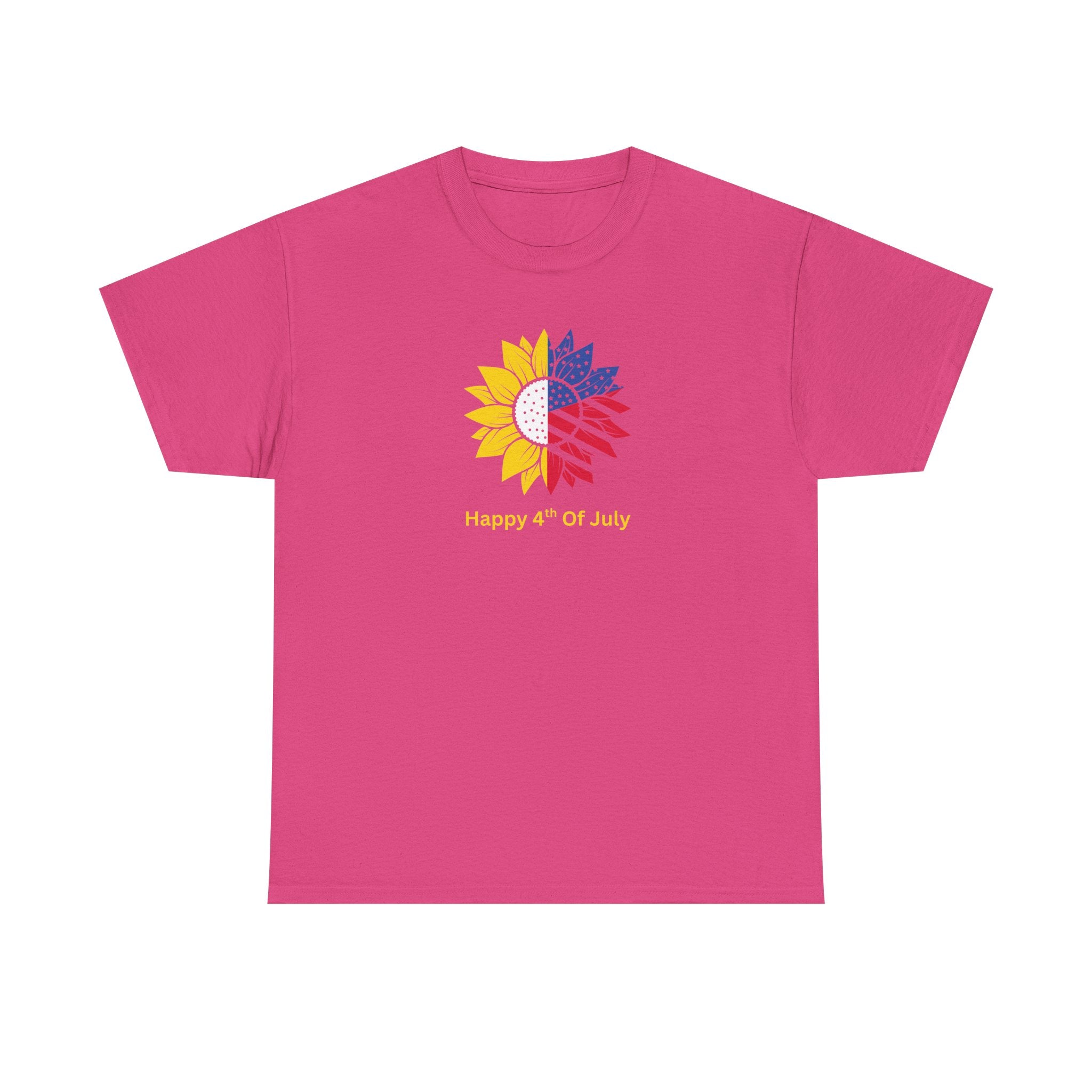 Sunflower USA T-Shirt – "Home of Hope" Patriotic Floral Tee