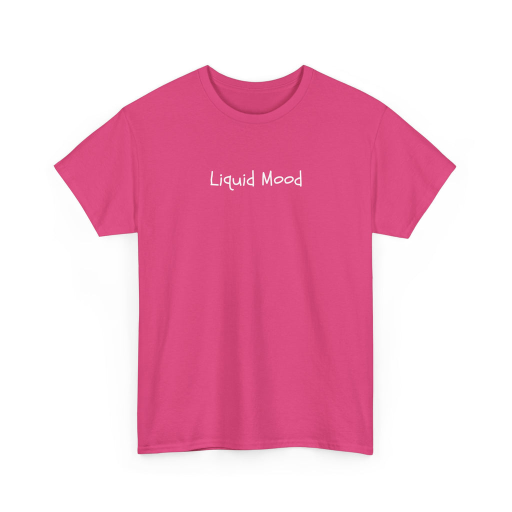 Liquid Mood Tee — Minimalist Black Graphic T‑Shirt