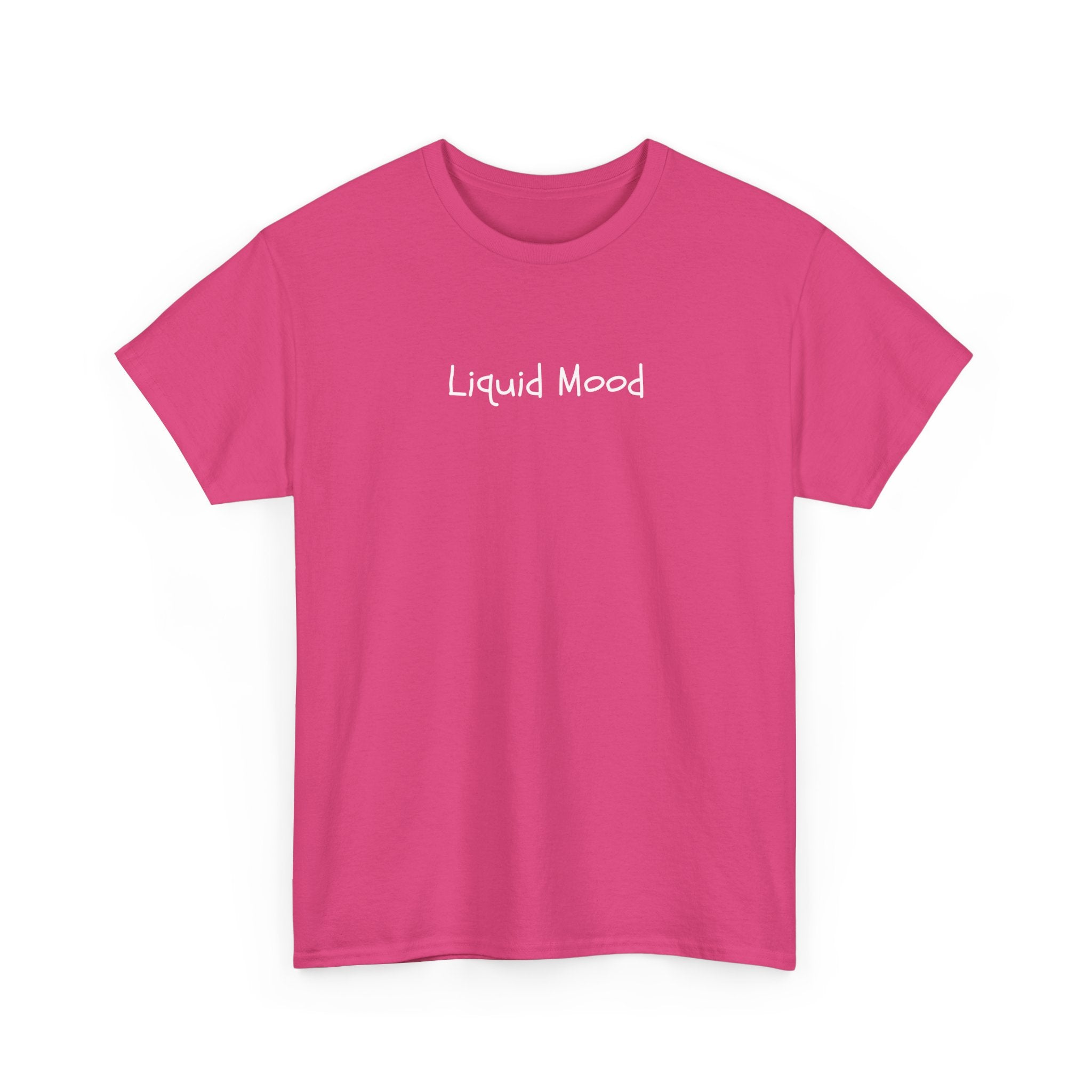 Liquid Mood Tee — Minimalist Black Graphic T‑Shirt