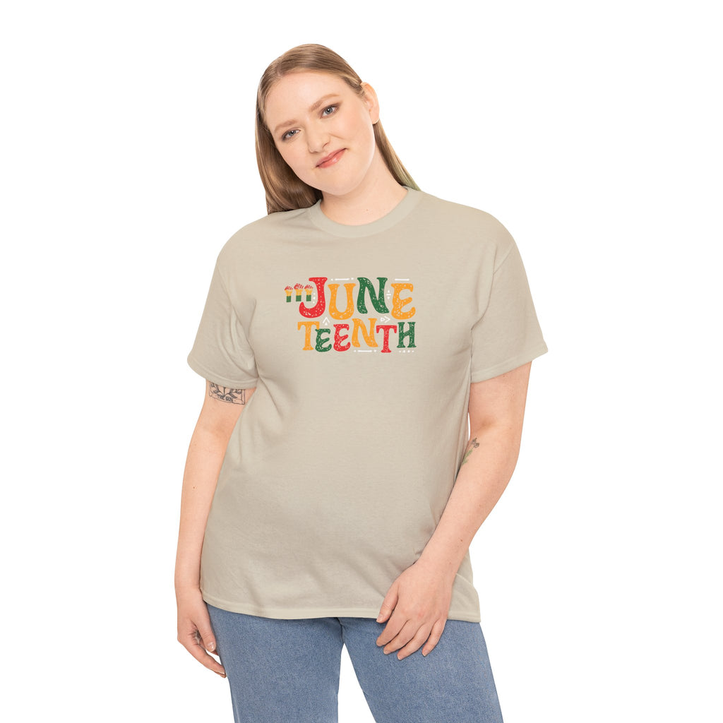 Juneteenth Graphic T-Shirt — Colorful Retro "Juneteenth" Tee (Jun 19 Celebration)