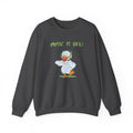Music Is Life Duck Crewneck Sweatshirt – Cute DJ Duck Graphic Pullover