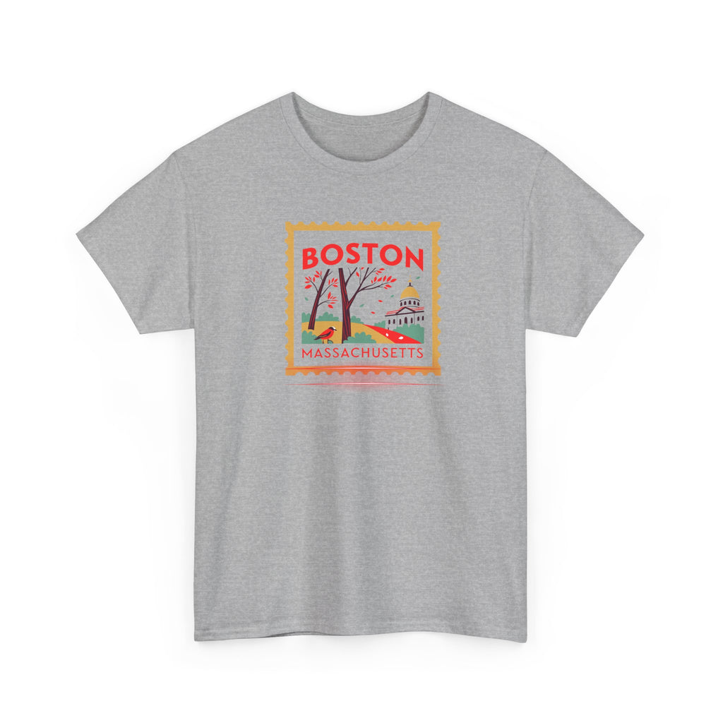 Boston Massachusetts Stamp Graphic Tee