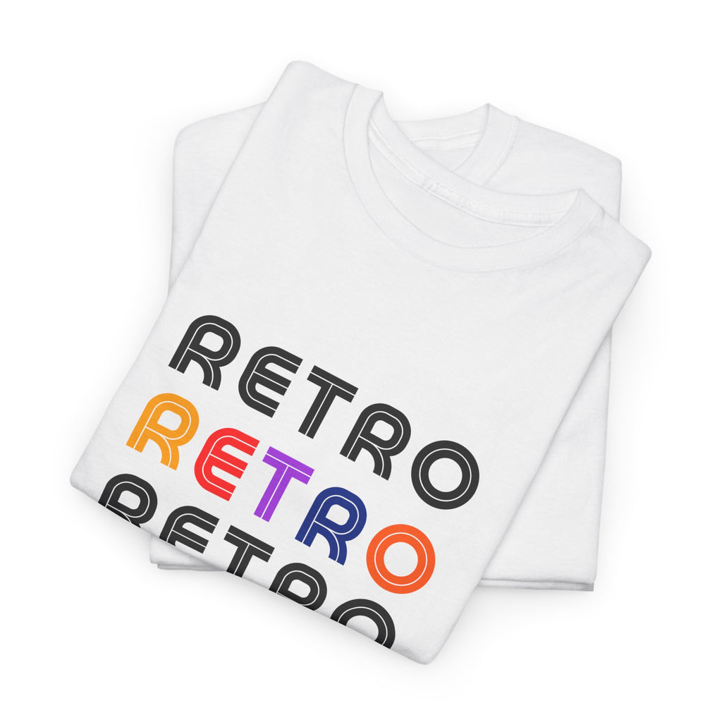 Retro Repeat Tee — Vintage 1980s-Inspired Graphic T-Shirt