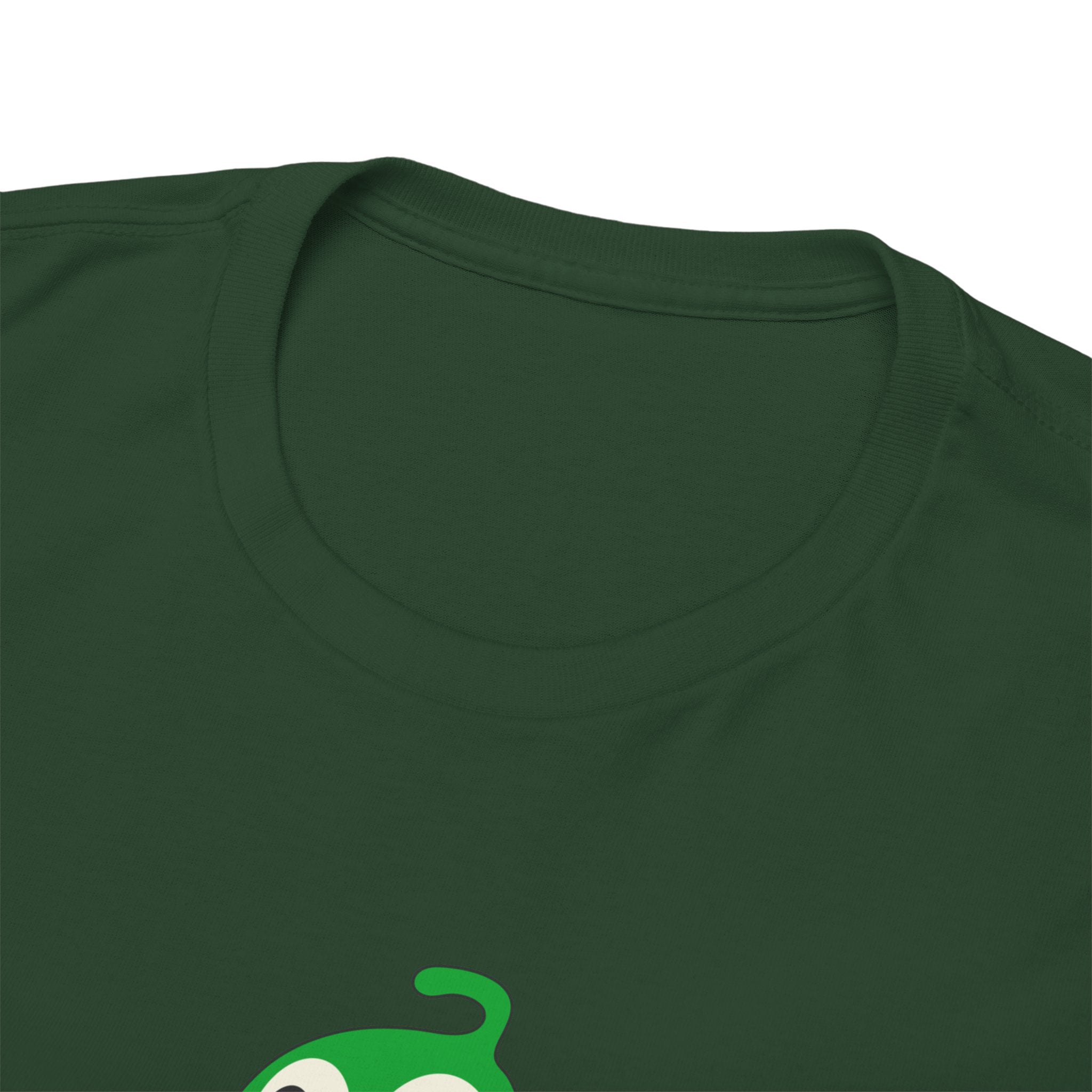 Screaming Internally Tee — Cute Green Monster Graphic Shirt