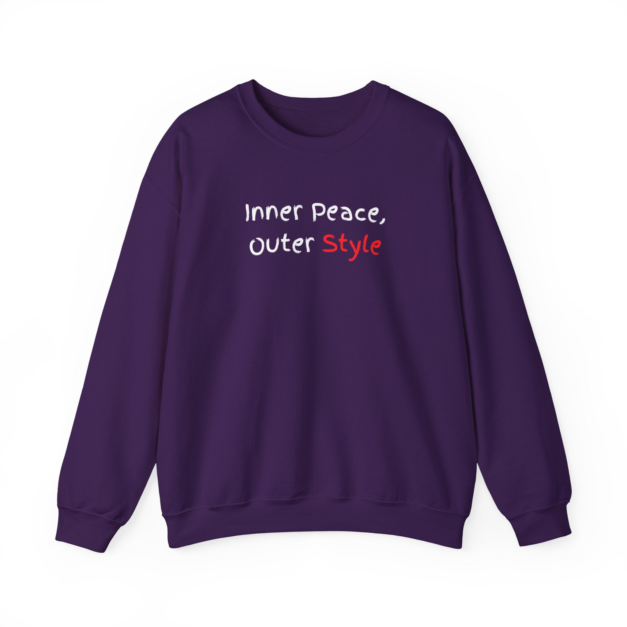 Crewneck Sweatshirt "Style" Minimalist Pink Script – Casual Everyday Fashion