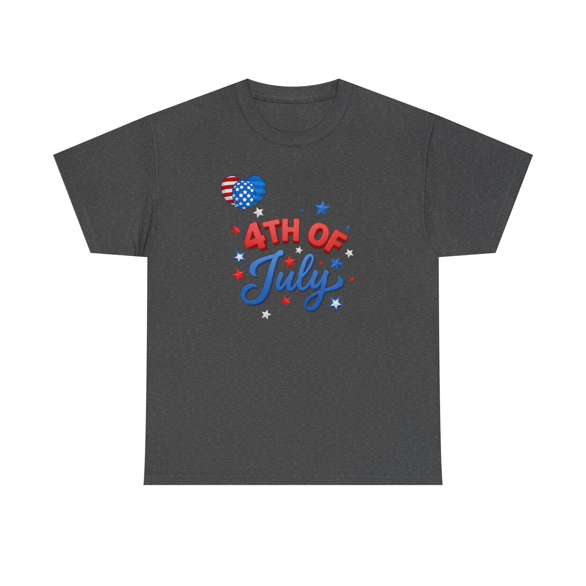 4th of July T-Shirt – Patriotic Stars & Heart Independence Day Tee