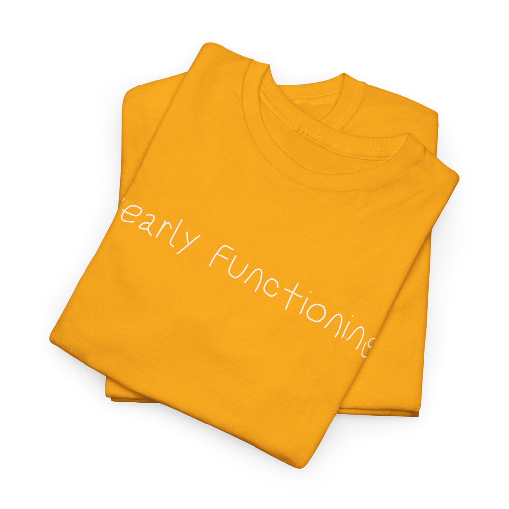 Bearly Functioning T-Shirt — Funny Relatable Graphic Tee for Introverts & Busy People