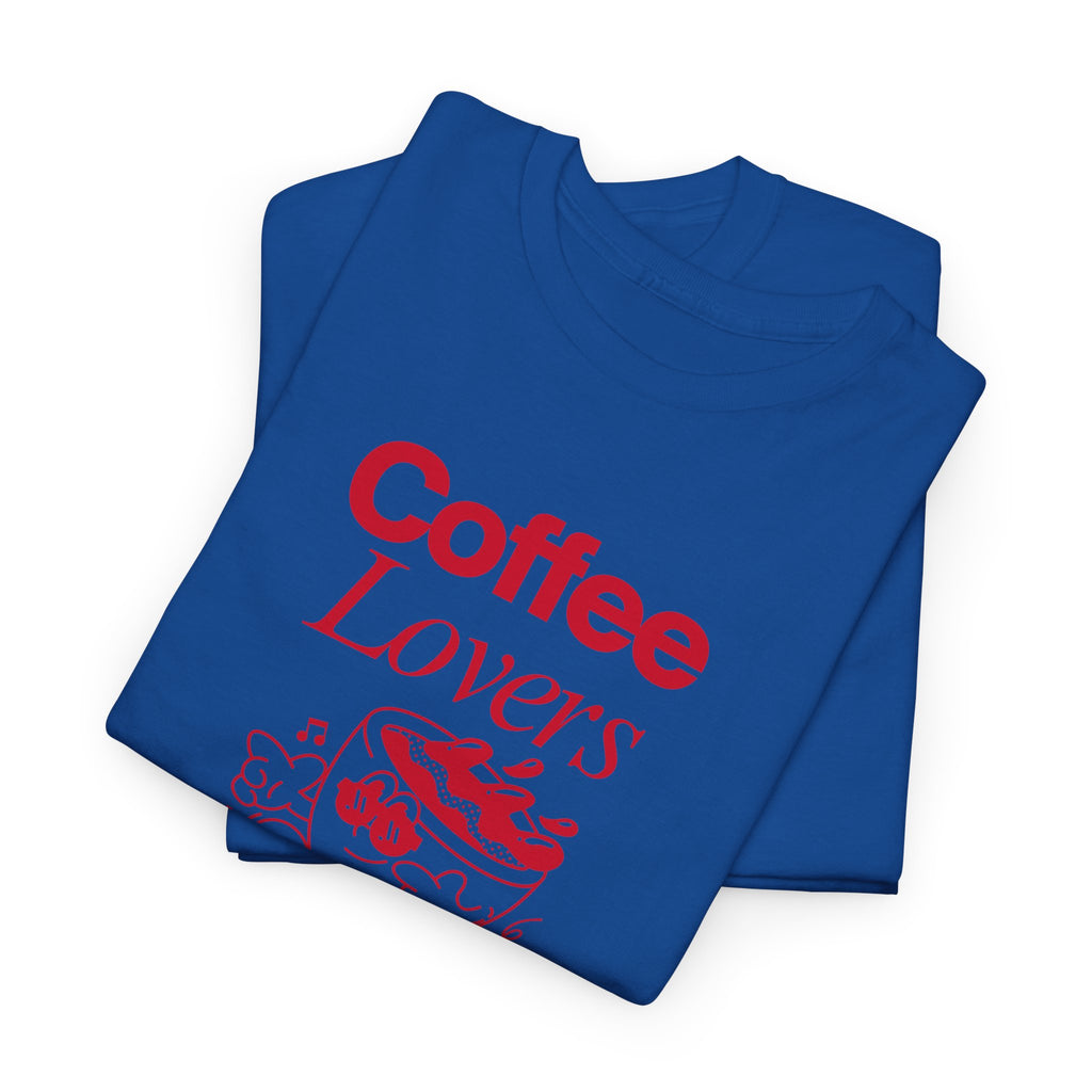 Coffee Lovers T-Shirt — Cute Red Coffee Cup Graphic Tee