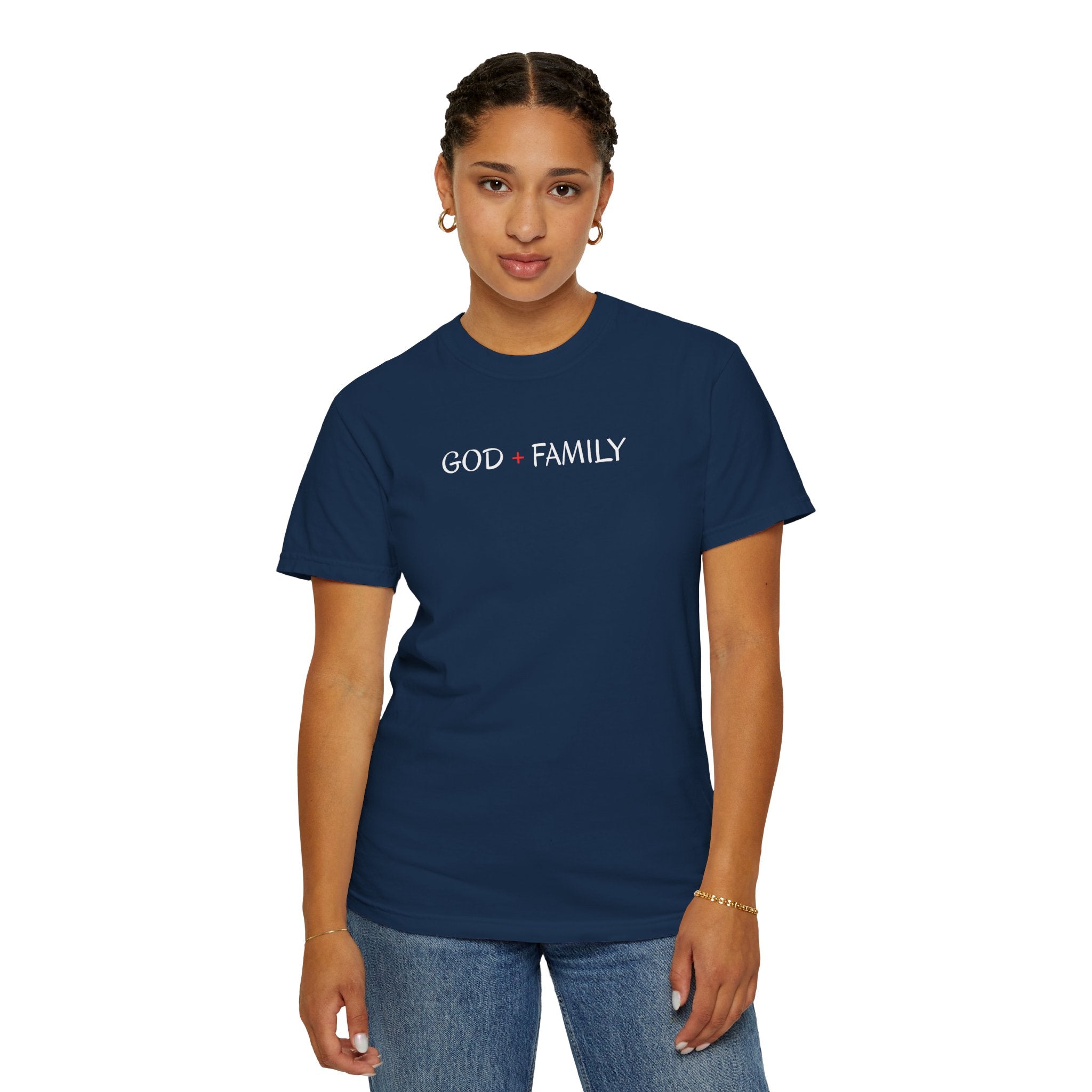 God Family T-Shirt — Faith & Family Garment-Dyed Tee
