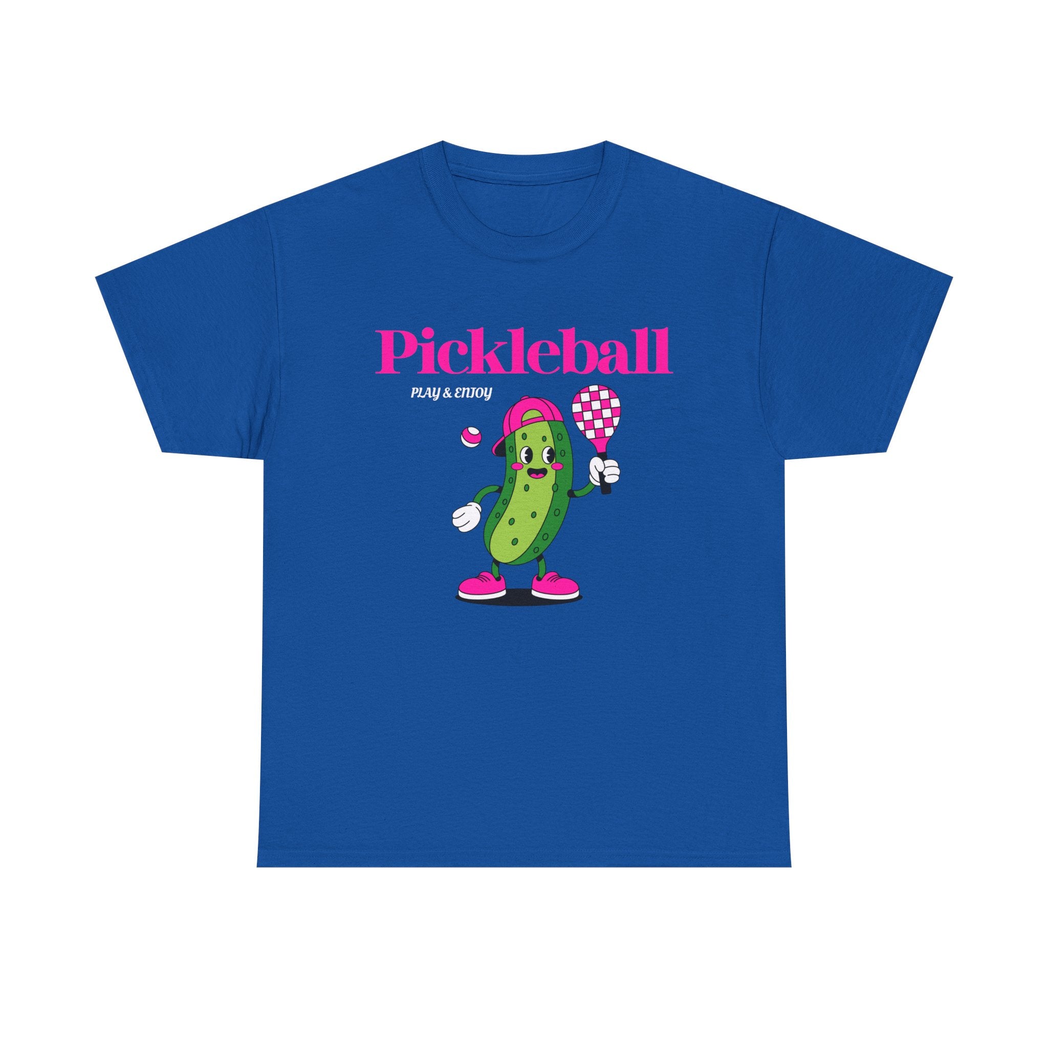 Pickleball Pickle Mascot Tee — Play & Enjoy Graphic T-Shirt
