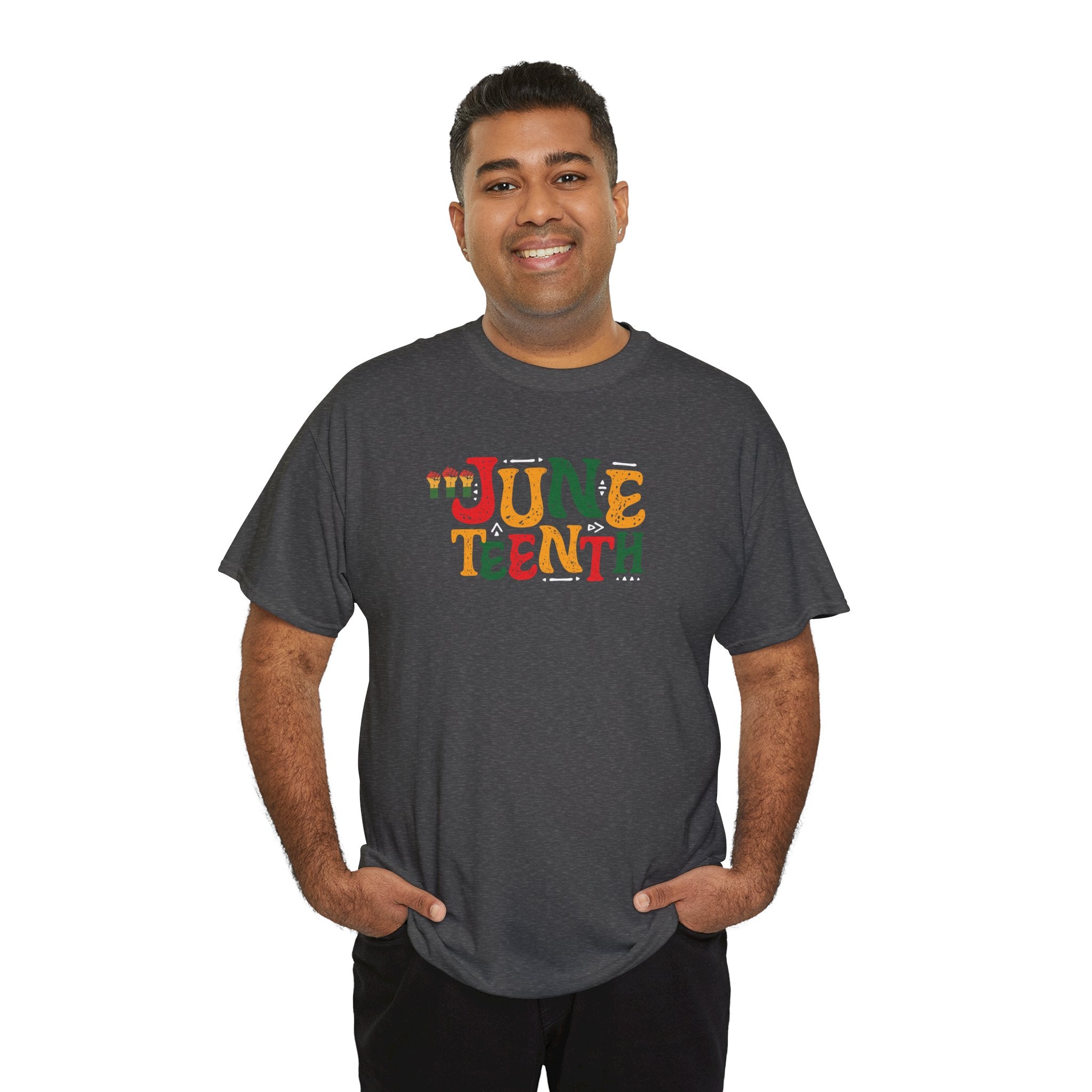 Juneteenth Graphic T-Shirt — Colorful Retro "Juneteenth" Tee (Jun 19 Celebration)