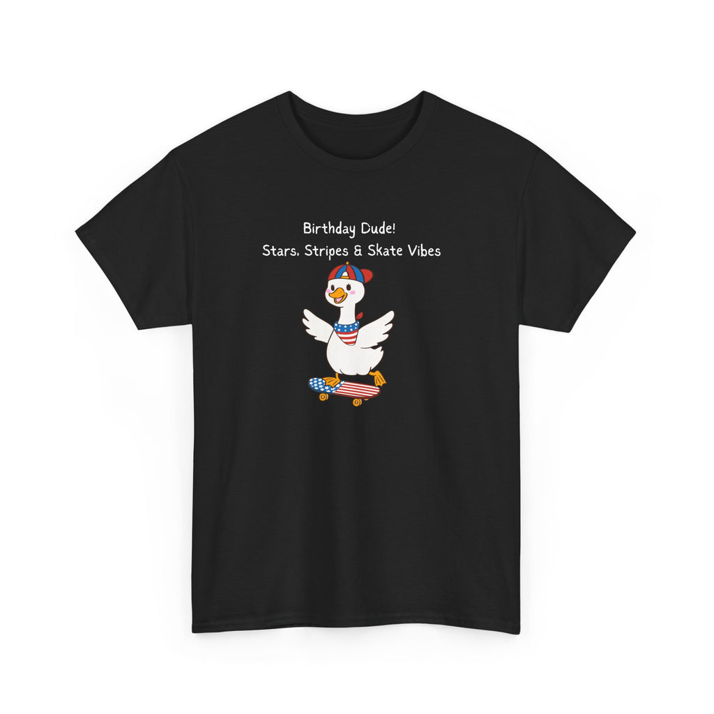 Birthday Dude! Stars, Stripes & Skate Vibes Tee