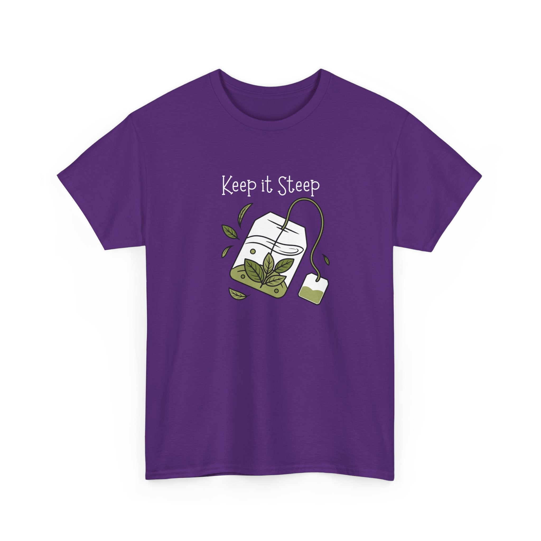Keep It Steep Tea T-Shirt — Cute Tea Bag Graphic Tee for Tea Lovers
