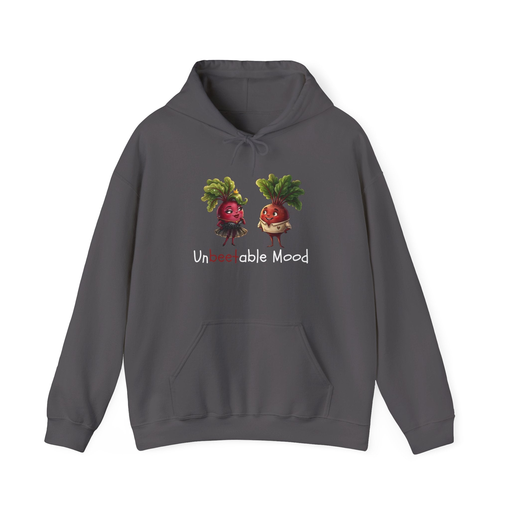 Radish 'Unbeetable Mood' Hoodie – Cute Veggie Couple Graphic Sweatshirt