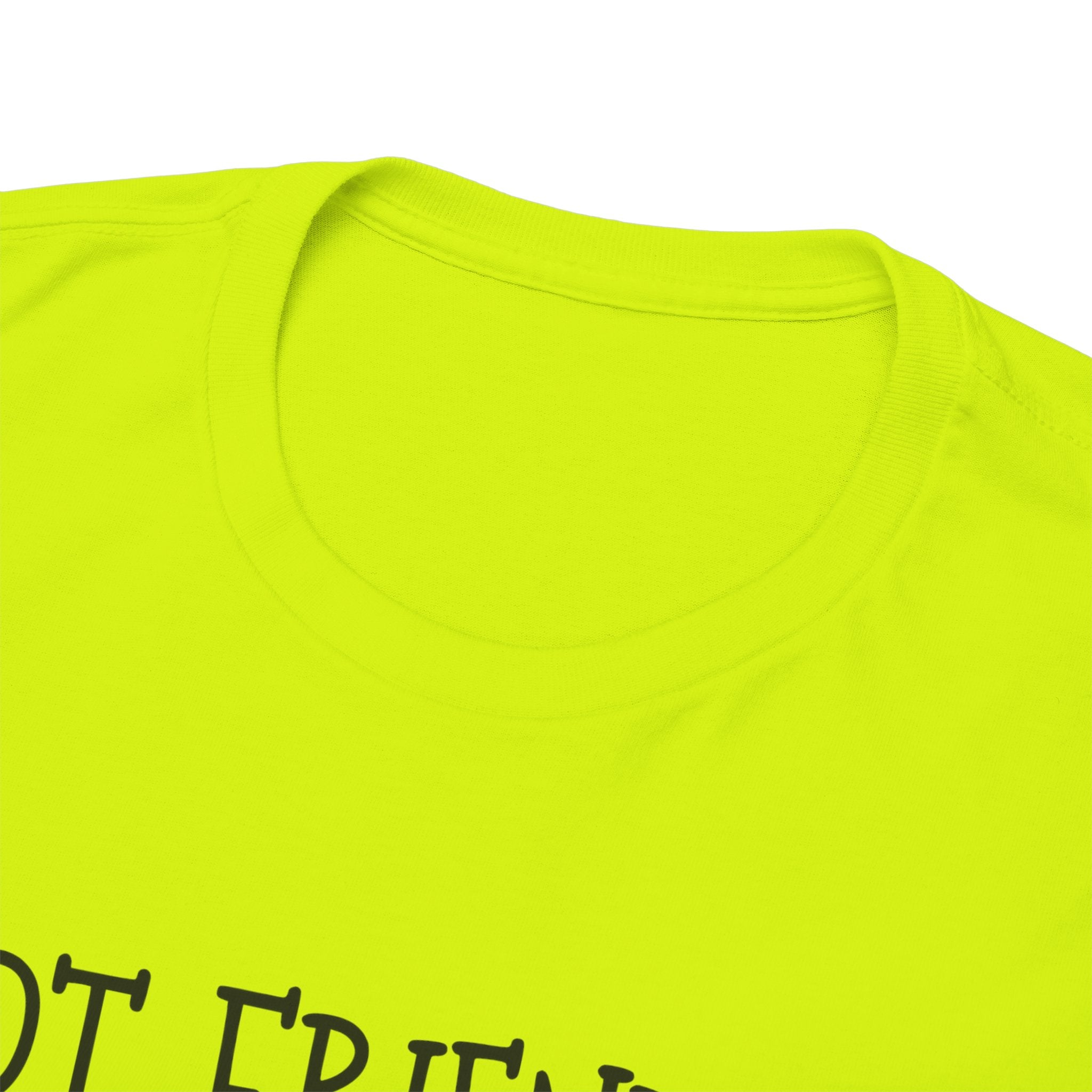 T-Shirt — "Not Friendly." Minimalist Statement Tee