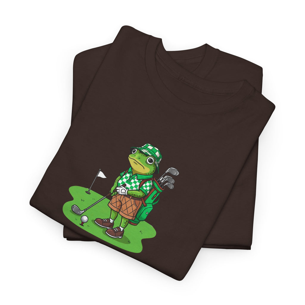 T-Shirt — Funny 'No Golf Today' Frog Golfer Graphic Tee