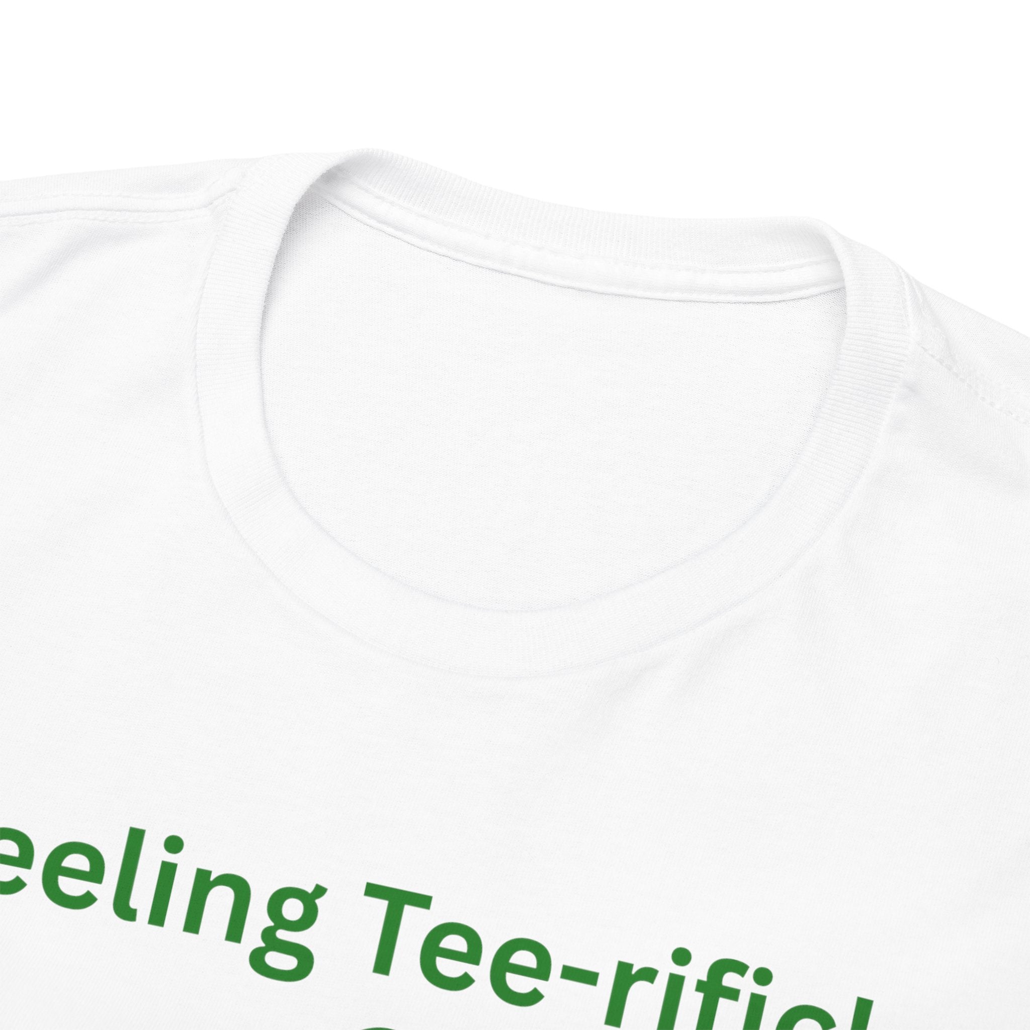 Golf Tee T-Shirt — "Feeling Tee-rific!" Vintage Golf Character Shirt