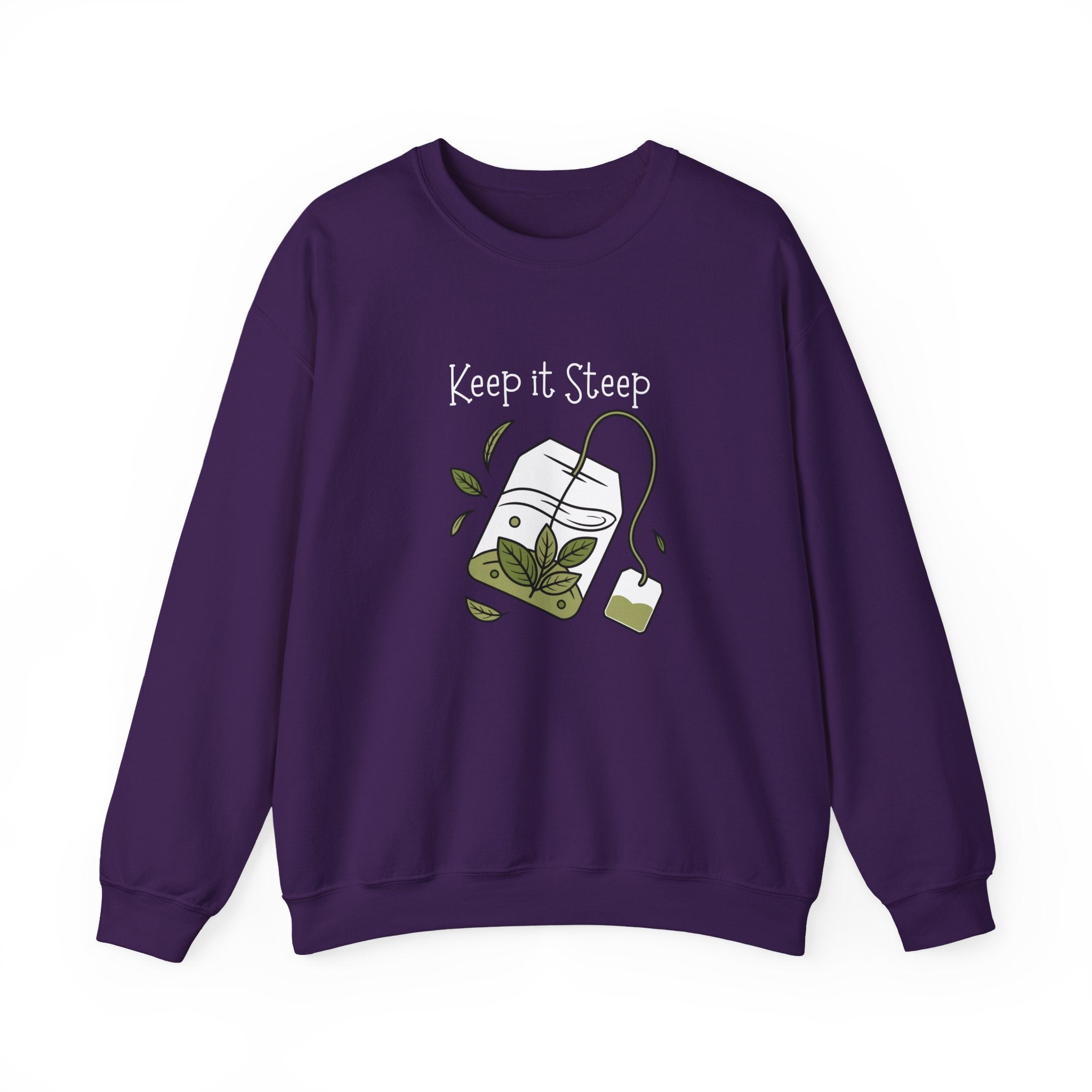 Crewneck Sweatshirt — Herbal Tea Bag Illustration | Cozy Botanical Gift
