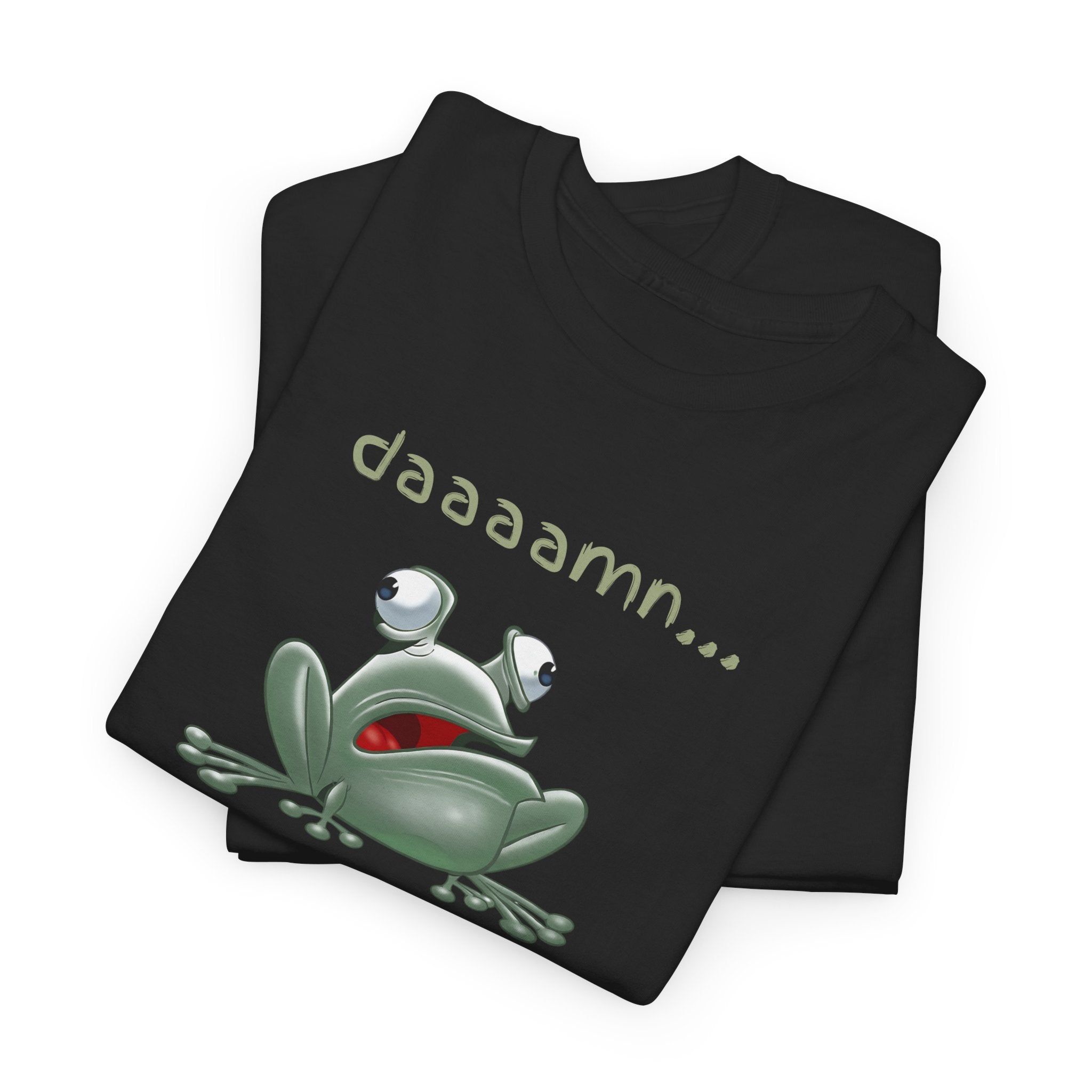 Frog "daaaamn..." T-Shirt — Funny Relaxed Frog Graphic Tee