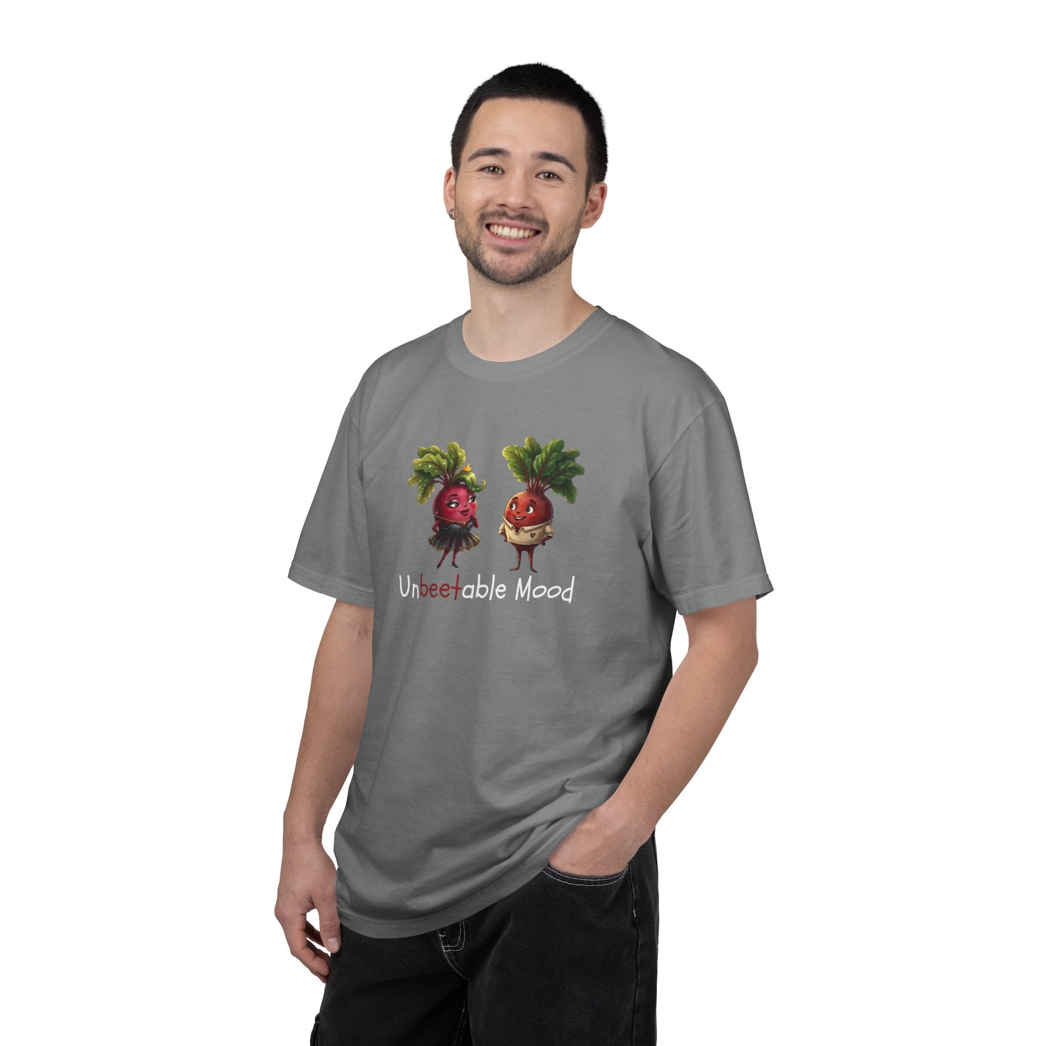 Unbeetable Mood T-Shirt — Cute Beet Characters Veggie Pun Tee